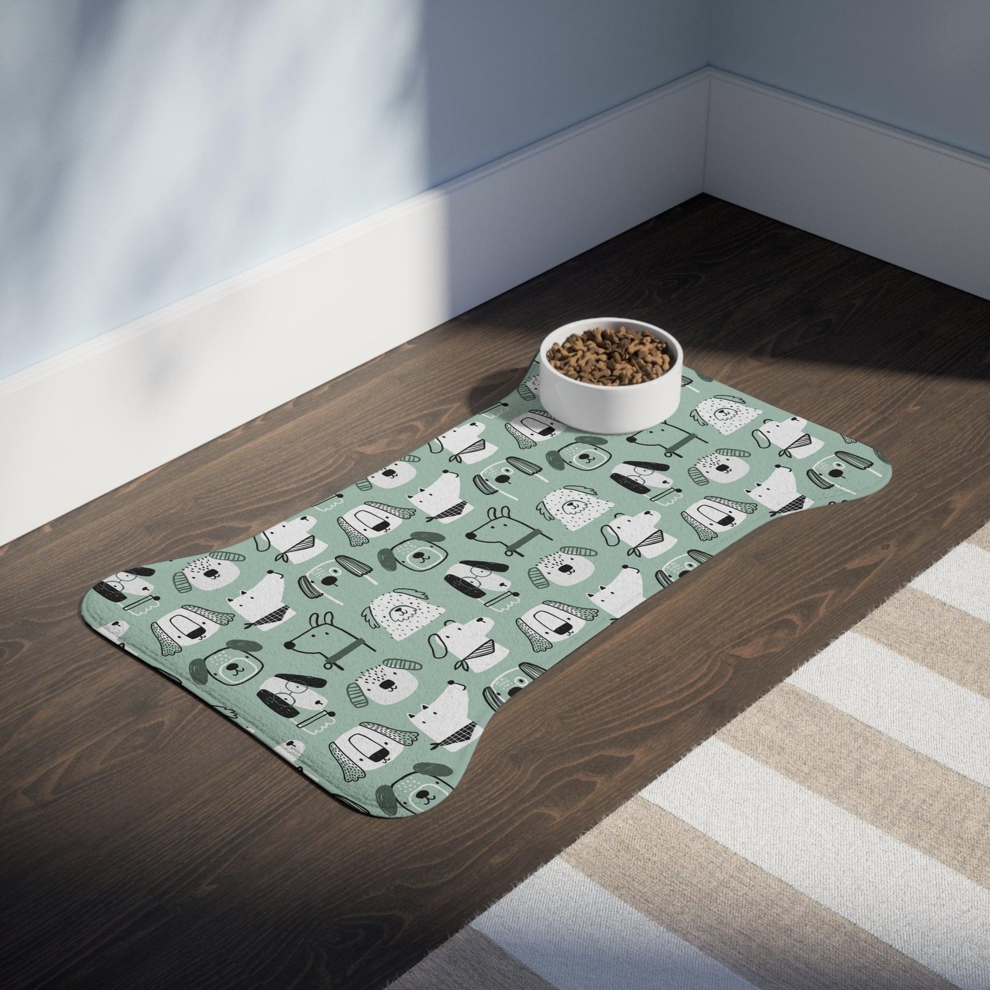 Illustrated Doggers Pet Feeding Mats - Premium Pets from Printify - Just $37.60! Shop now at Lizard Vigilante