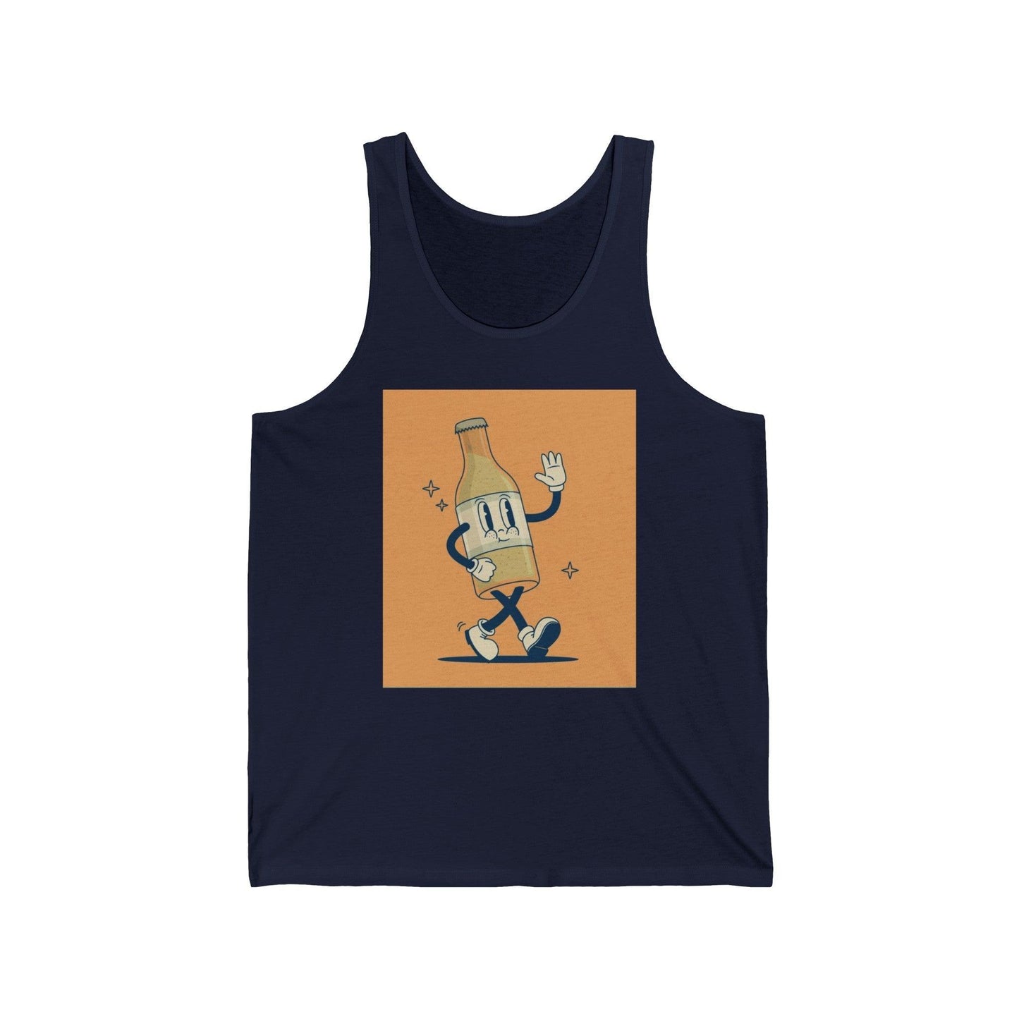 Beer Bottle Unisex Jersey Tank - Lizard Vigilante