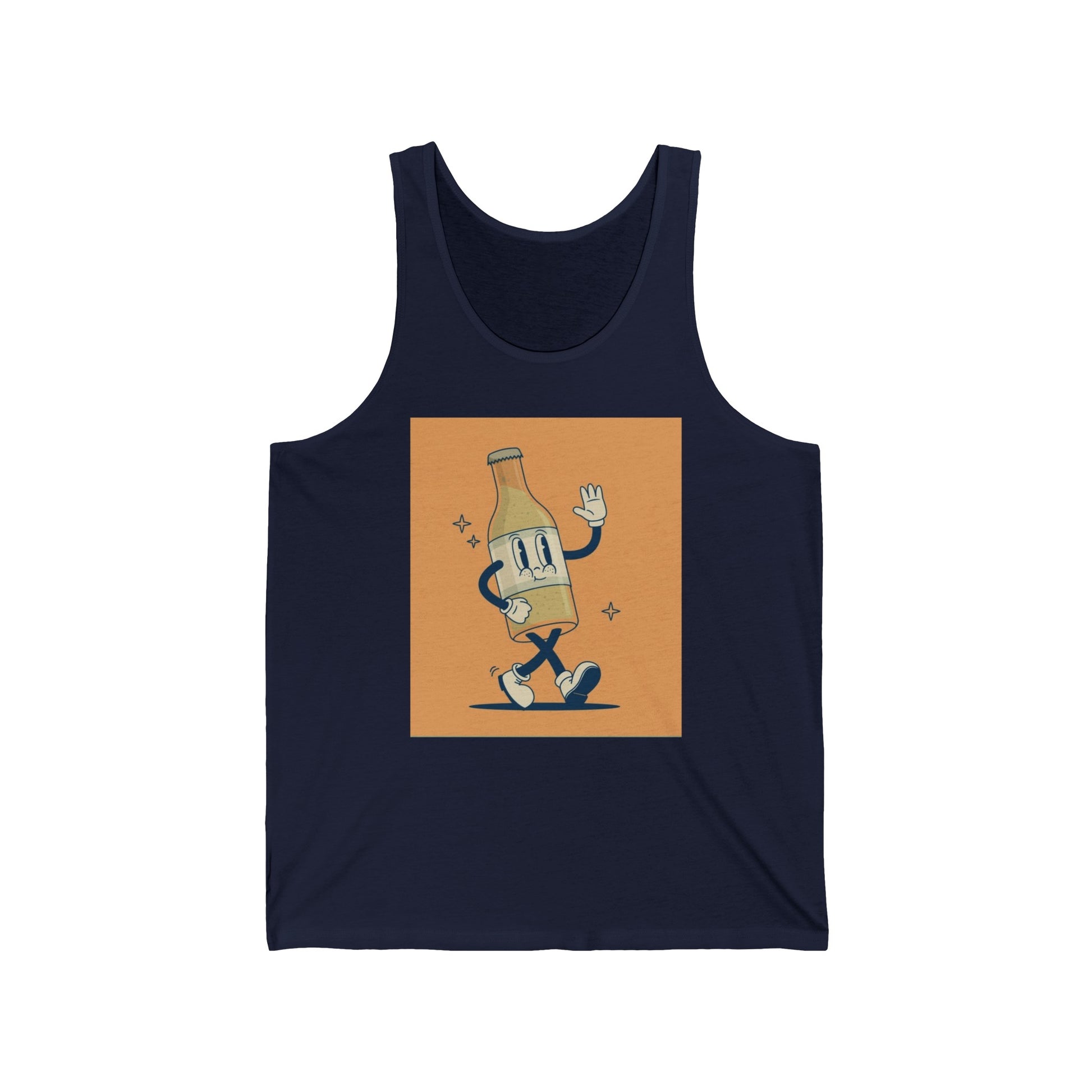 Beer Bottle Unisex Jersey Tank - Lizard Vigilante