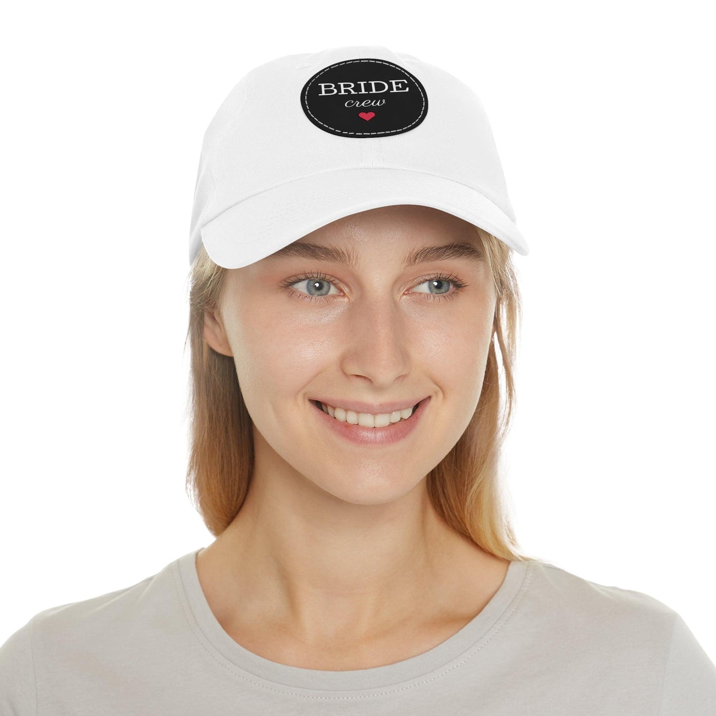 Bride Crew Dad Hat with Leather Patch (Round) - Lizard Vigilante