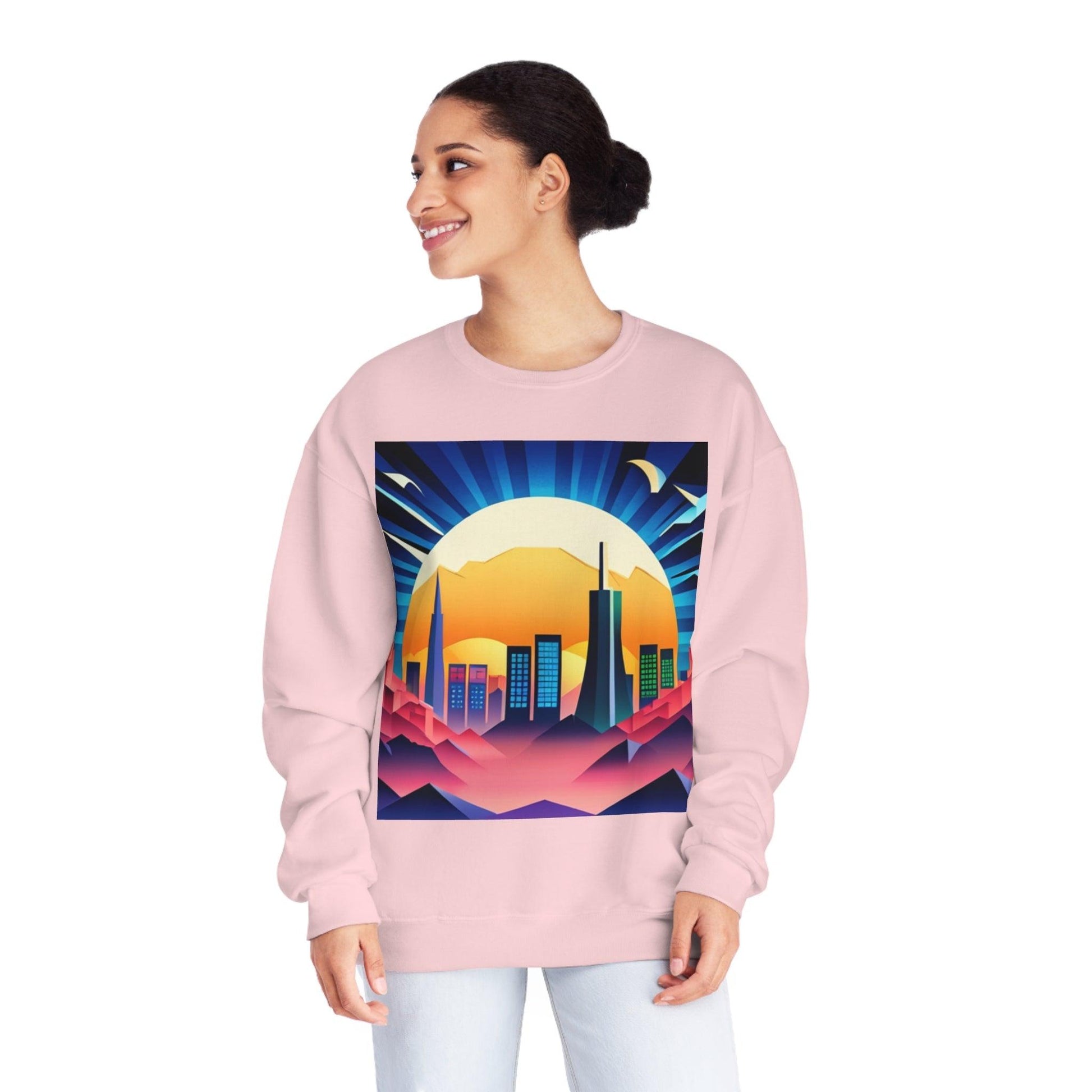 City of Futuris Unisex NuBlend® Crewneck Sweatshirt - Lizard Vigilante