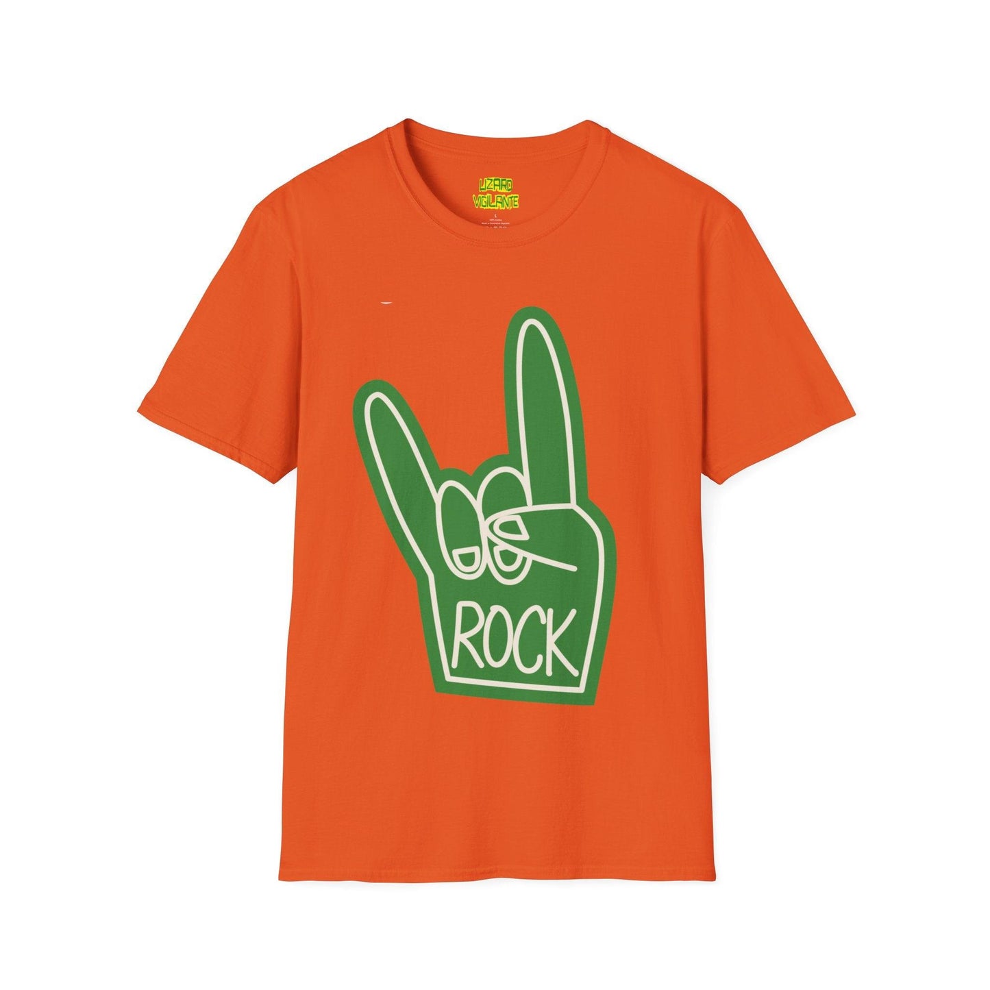 Rock Hand Sign Unisex Softstyle T-Shirt - Lizard Vigilante