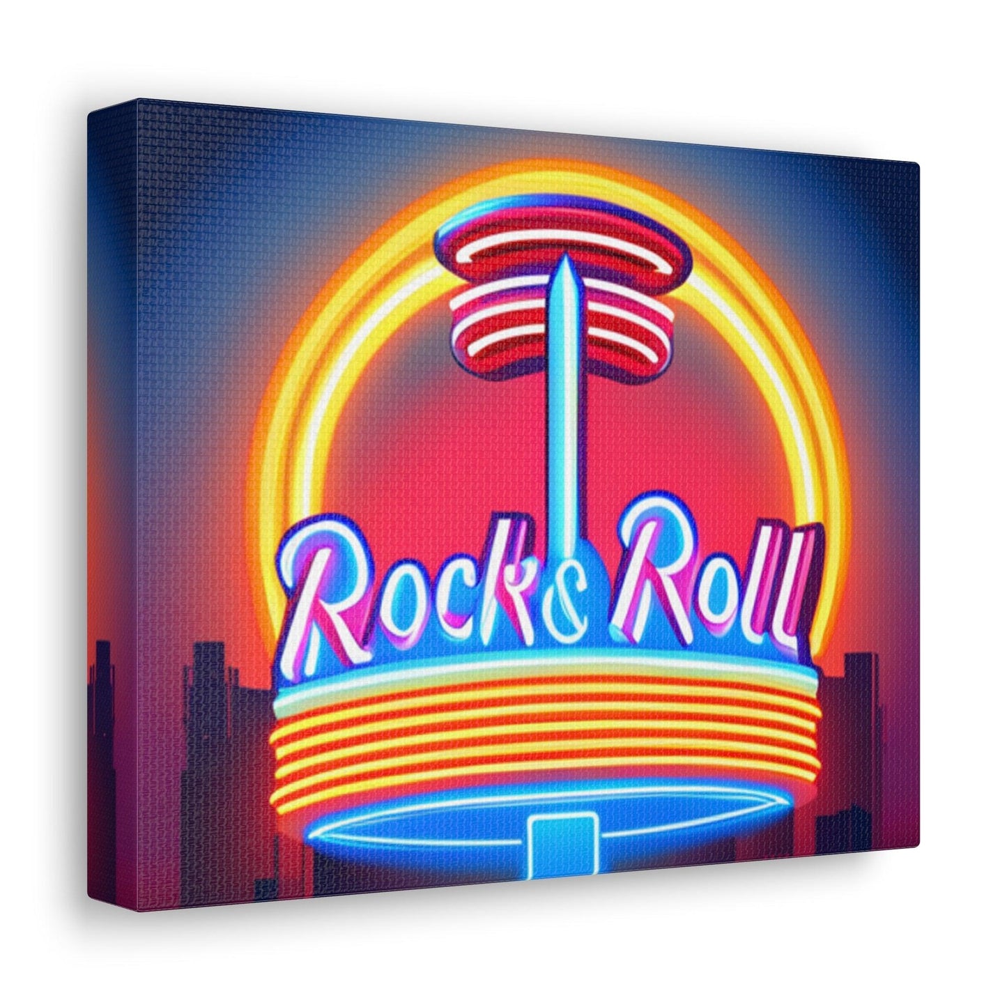 Rock & Roll Diner Canvas Gallery Wraps by Lizard Vigilante - Lizard Vigilante