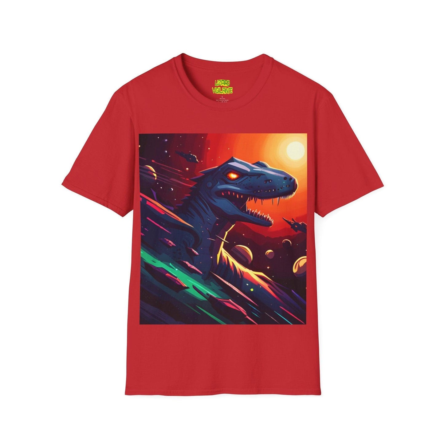 Space Lizard Vigilante Unisex Softstyle T-Shirt - Lizard Vigilante