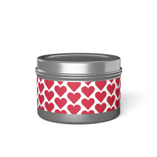 Valentine’s Day Hearts Tin Aromatherapy Candles - Lizard Vigilante