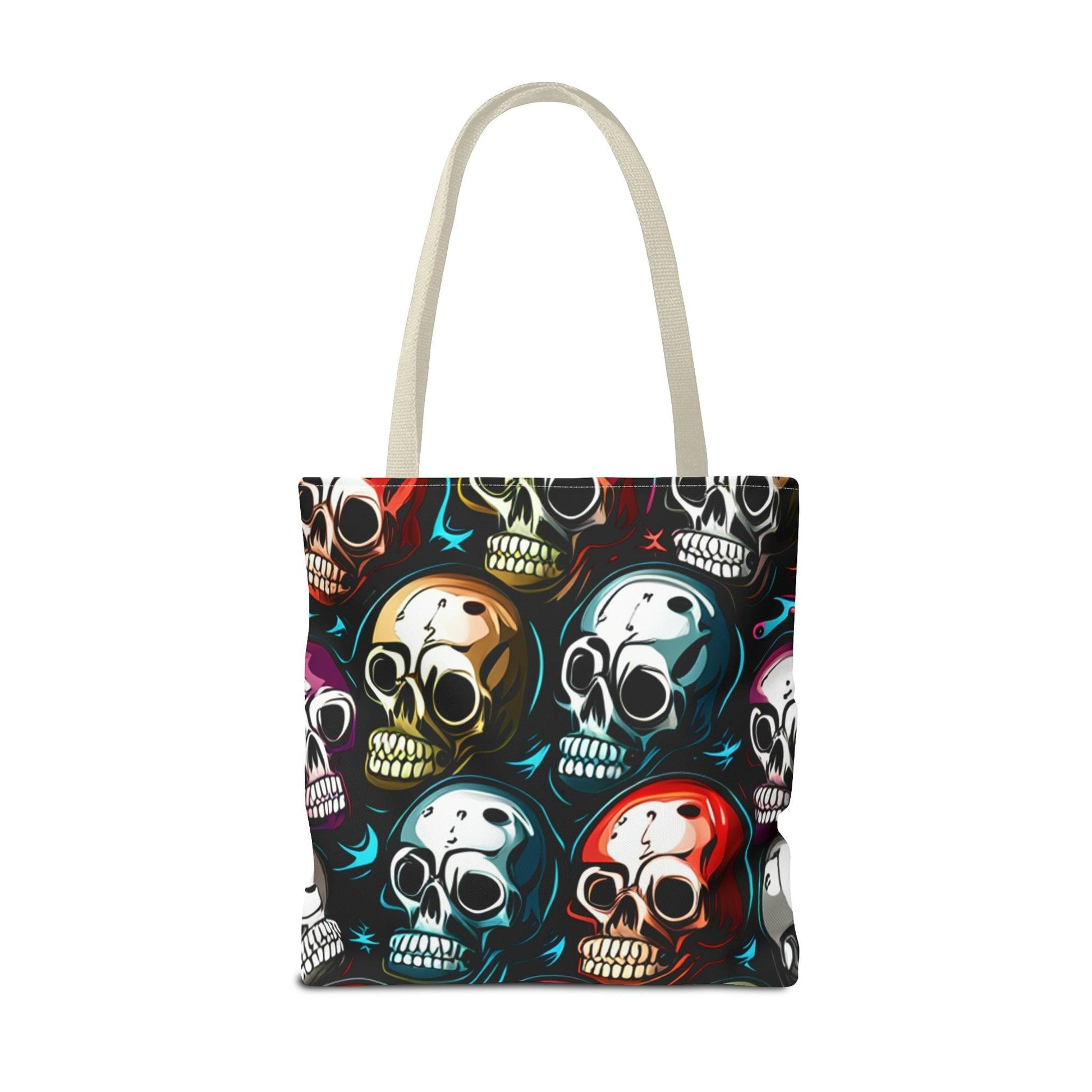 Death Metal Skulls Tote Bag (AOP) - Lizard Vigilante