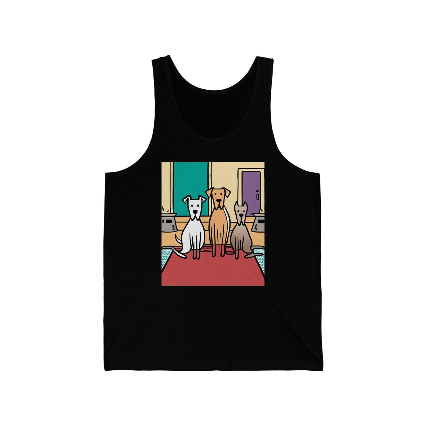 Illustrated Dog Act Unisex Jersey Tank - Lizard Vigilante