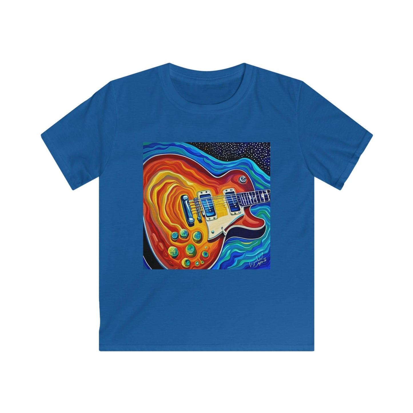 Groovy Guitar Kids Softstyle Tee - Lizard Vigilante