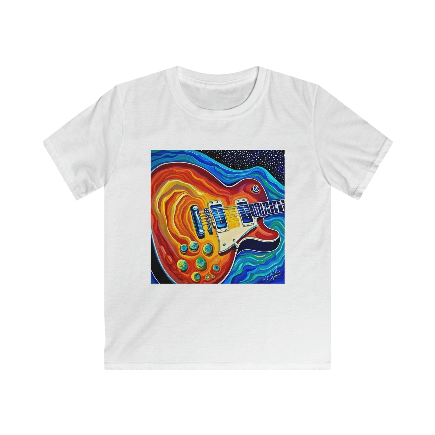 Groovy Guitar Kids Softstyle Tee - Lizard Vigilante