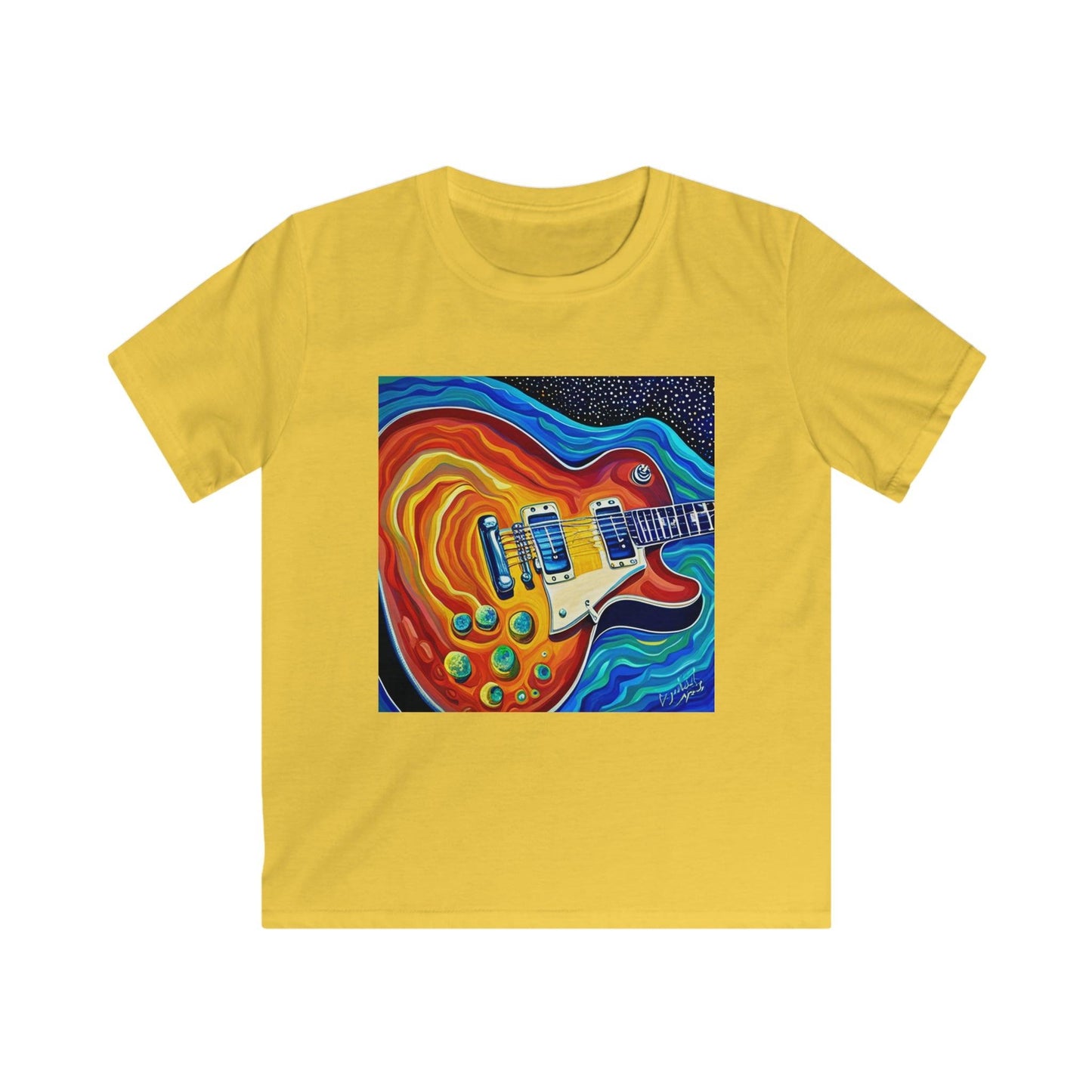 Groovy Guitar Kids Softstyle Tee - Lizard Vigilante