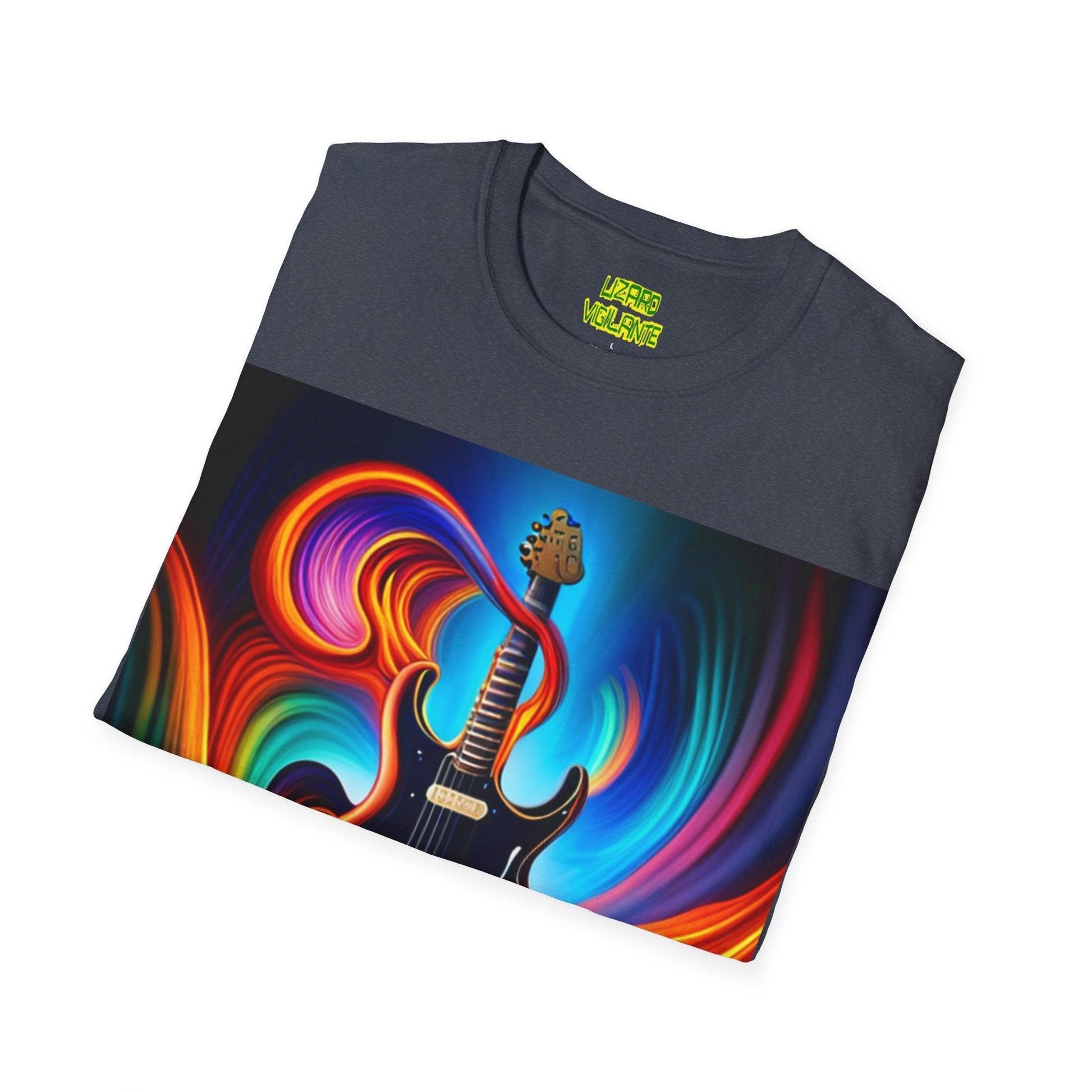 Tornado Guitar Unisex Softstyle T-Shirt - Lizard Vigilante