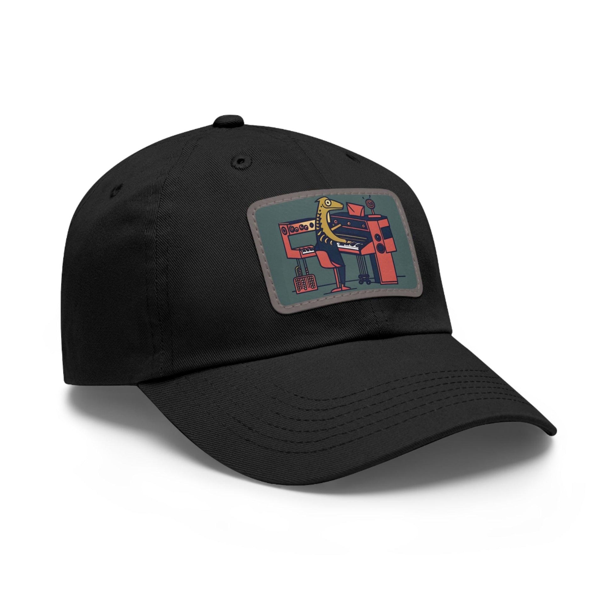 Lizard Vigilante Organs Dad Hat with Leather Patch (Rectangle) - Lizard Vigilante