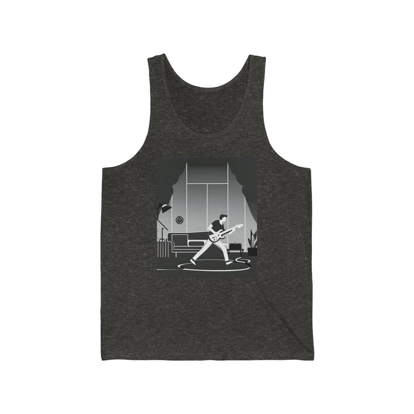 Living Room Jam Unisex Jersey Tank - Lizard Vigilante