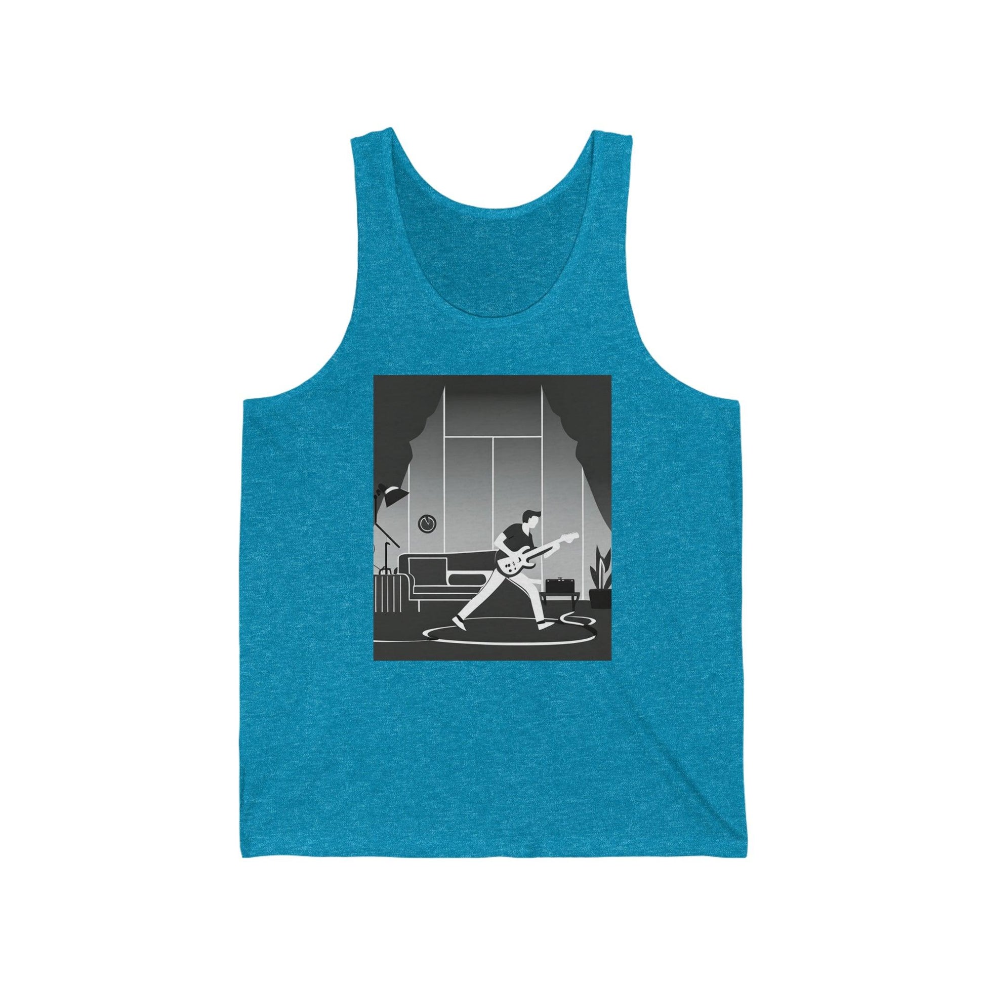 Living Room Jam Unisex Jersey Tank - Lizard Vigilante