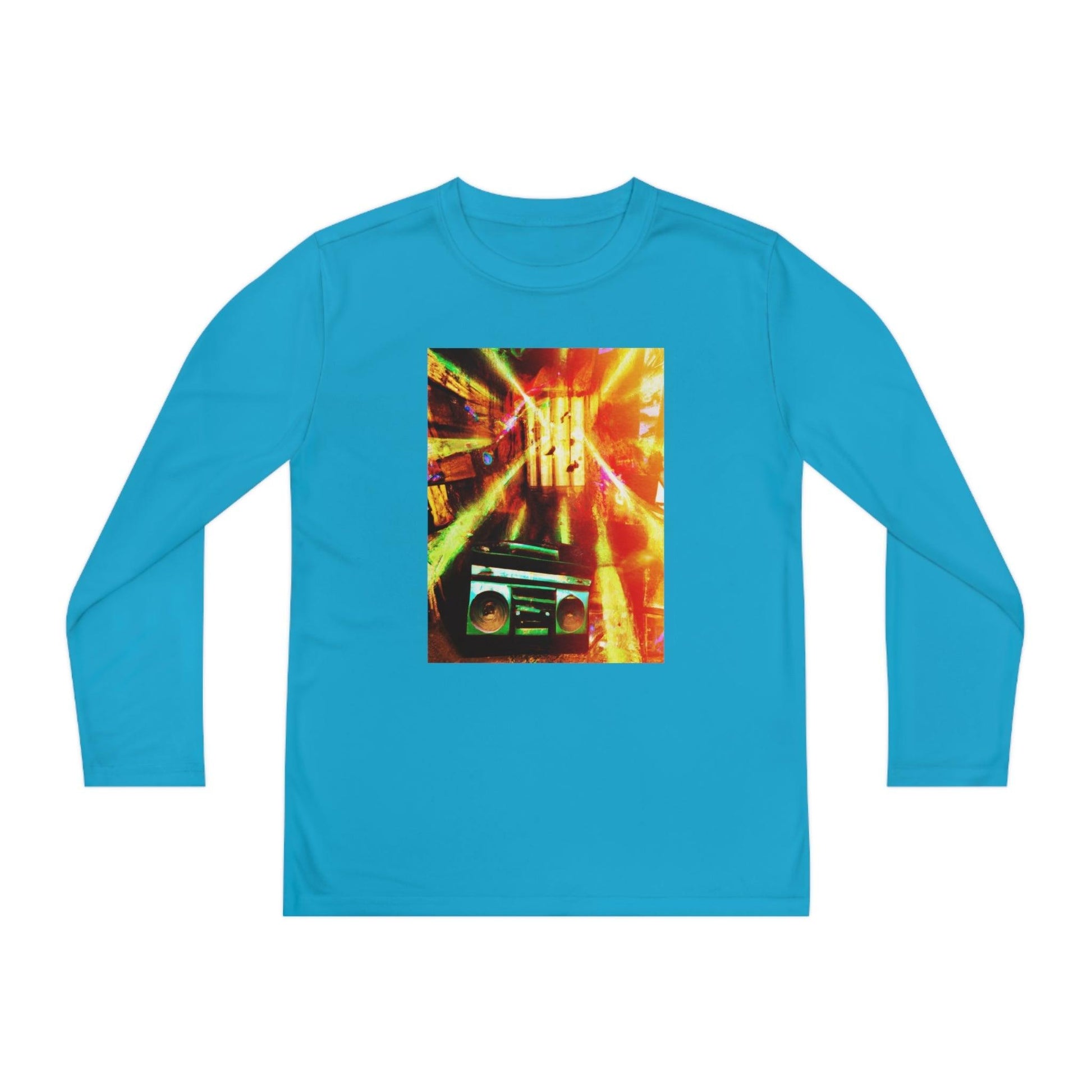 Prison BoomBox Light Burst Youth Long Sleeve Competitor Tee - Lizard Vigilante