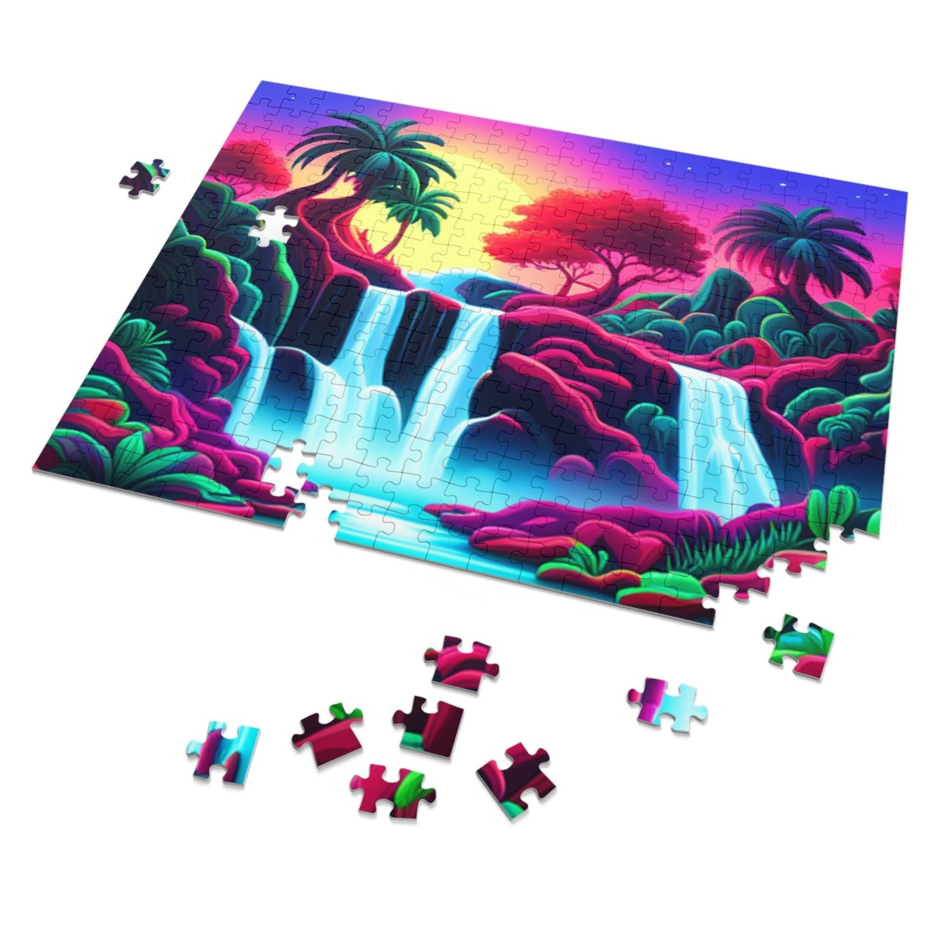 Tropic Falls Jigsaw Puzzle (30, 110, 252, 500,1000-Piece) - Lizard Vigilante