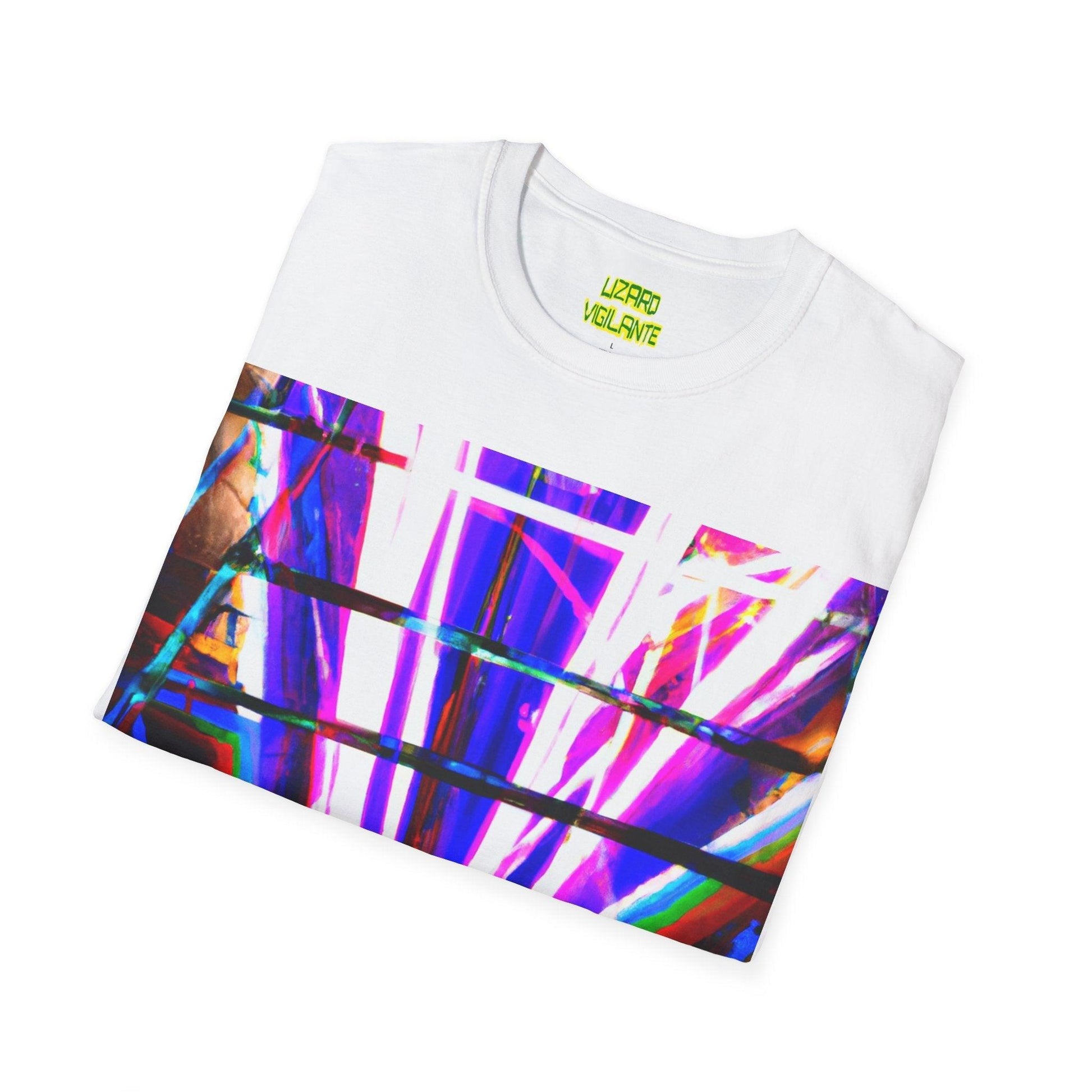 Neon Jail BoomBox Unisex Softstyle T-Shirt - Lizard Vigilante