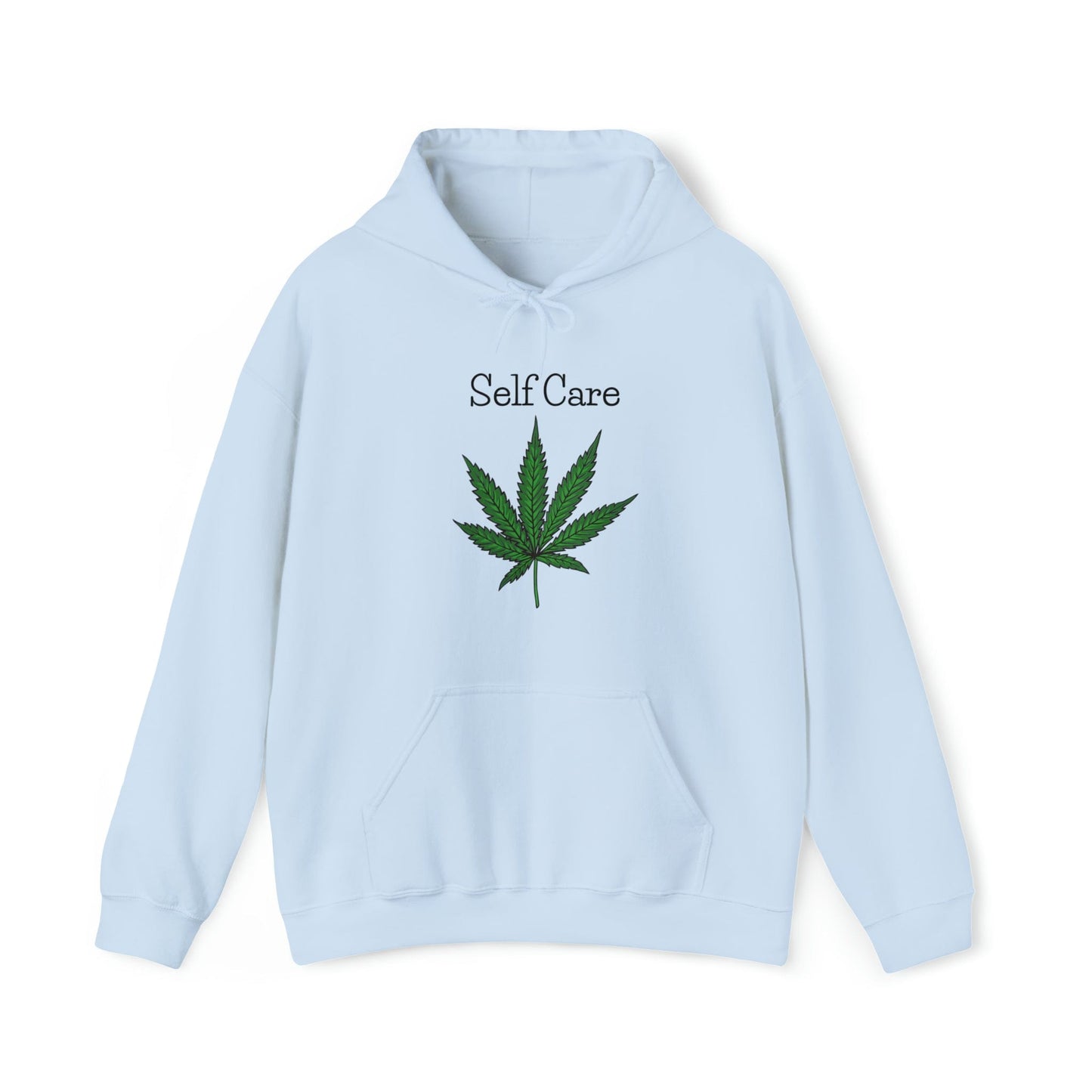Self Care Weed Leaf Hoodies