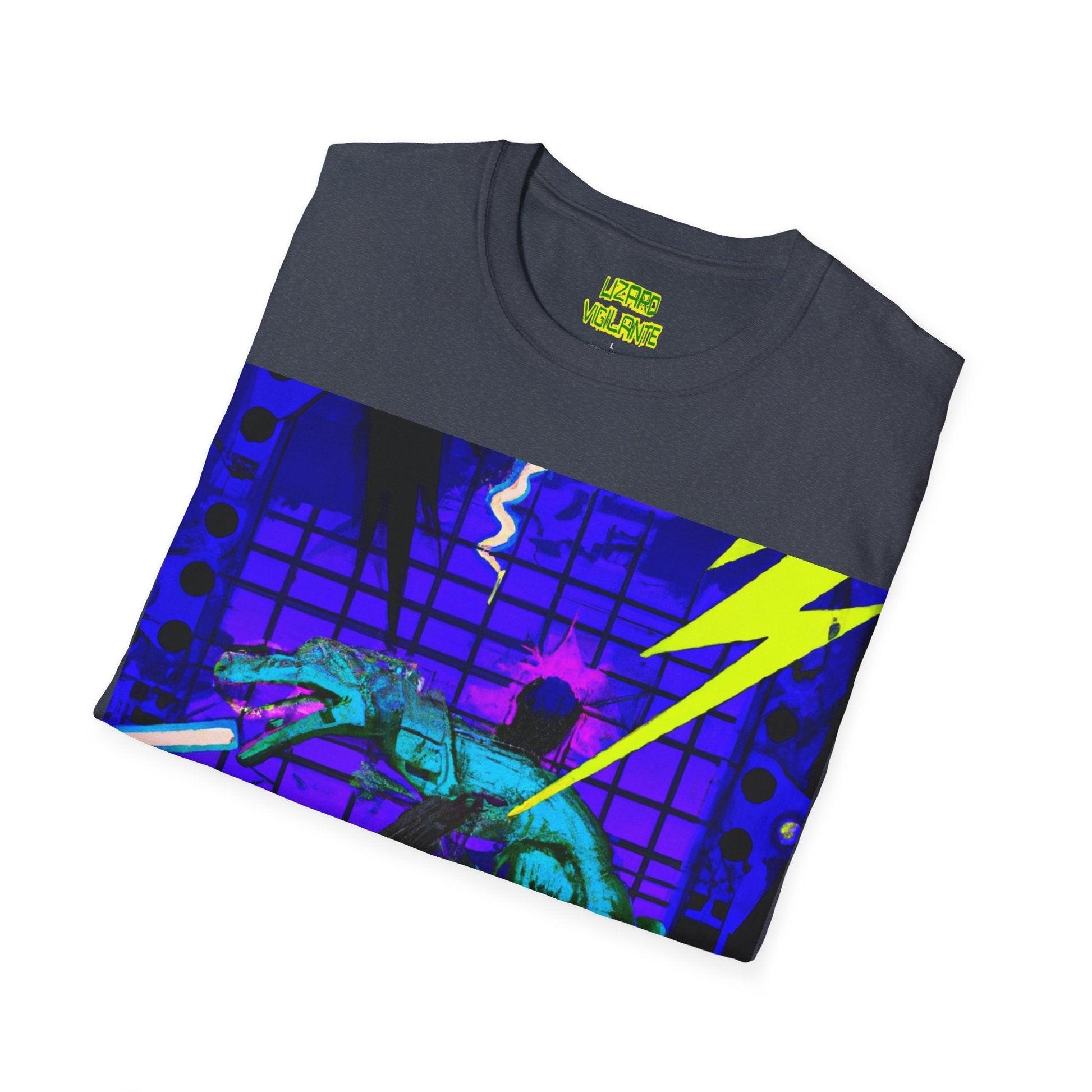 Lizard Vigilante Lives Unisex Softstyle T-Shirt - Lizard Vigilante