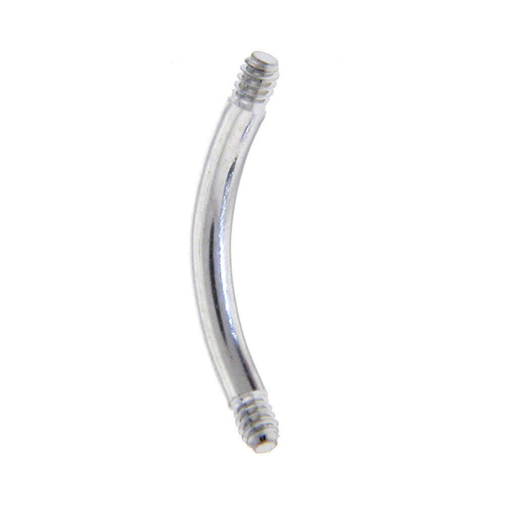 14G 316l Stainless Steel Replacement Curved Barbell 3/8