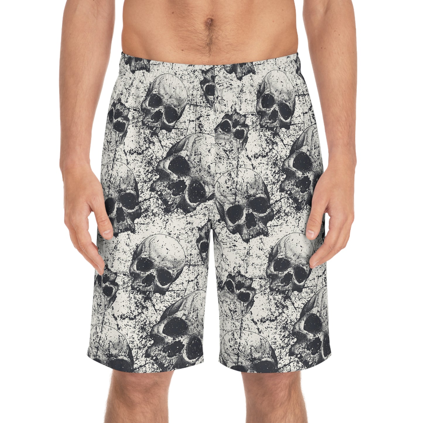 Men's Ancient Skulls Board Shorts - Premium All Over Prints from Printify - Just $35.99! Shop now at Lizard Vigilante