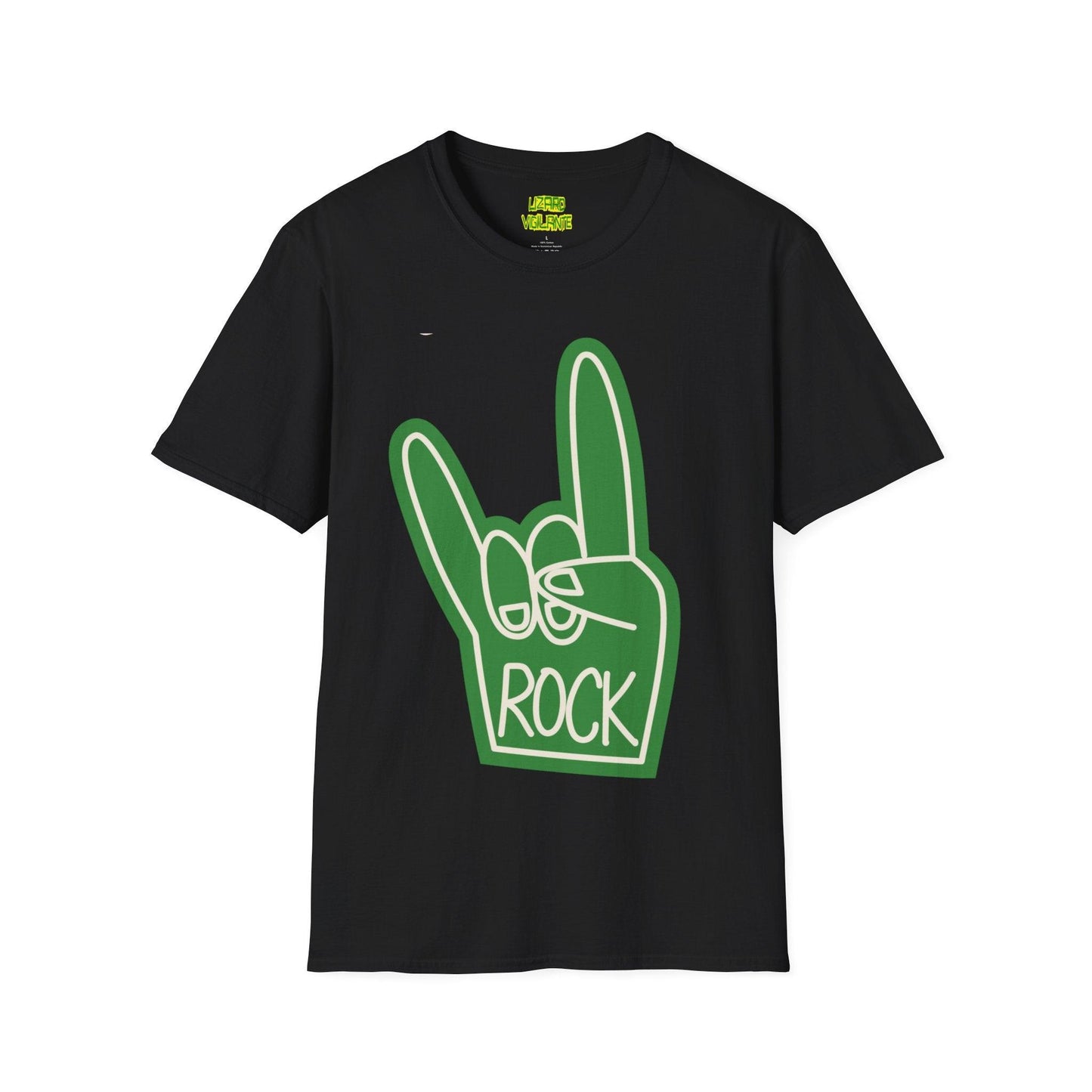 Rock Hand Sign Unisex Softstyle T-Shirt - Lizard Vigilante