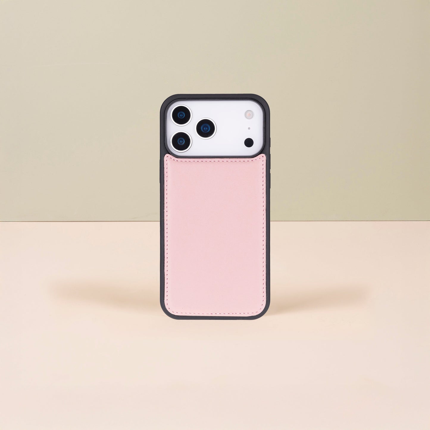 Leather iPhone 17 Pro  Wallet Case – Pink - Austin