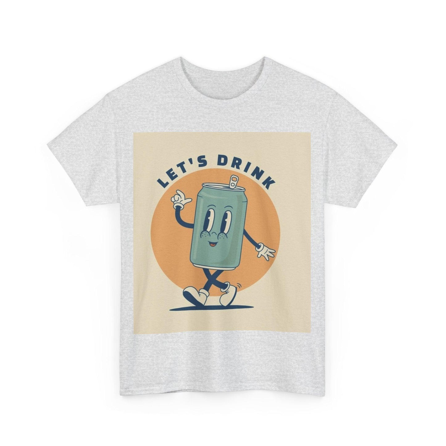 Let's Drink Can Man Unisex Heavy Cotton Tee - Lizard Vigilante