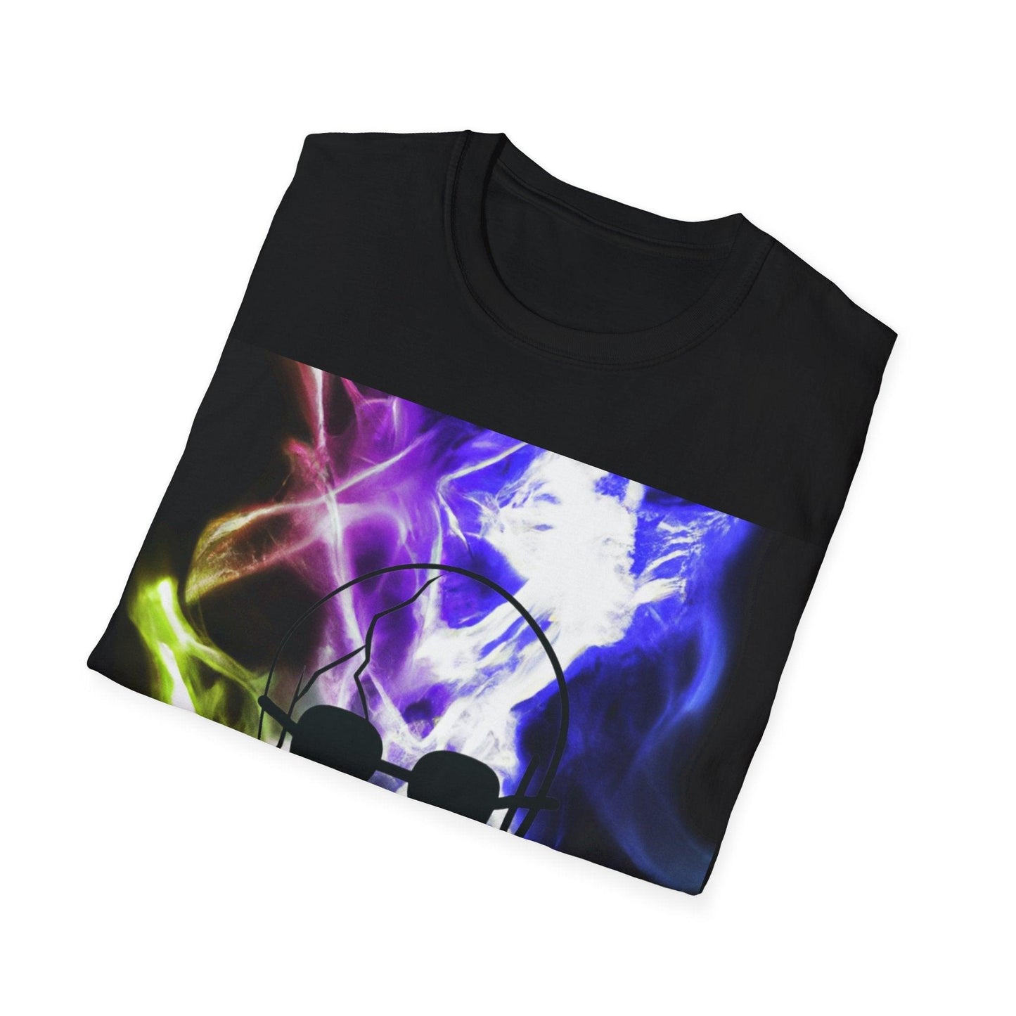 Neon Smoke Show Skull Unisex Softstyle T-Shirt - Lizard Vigilante