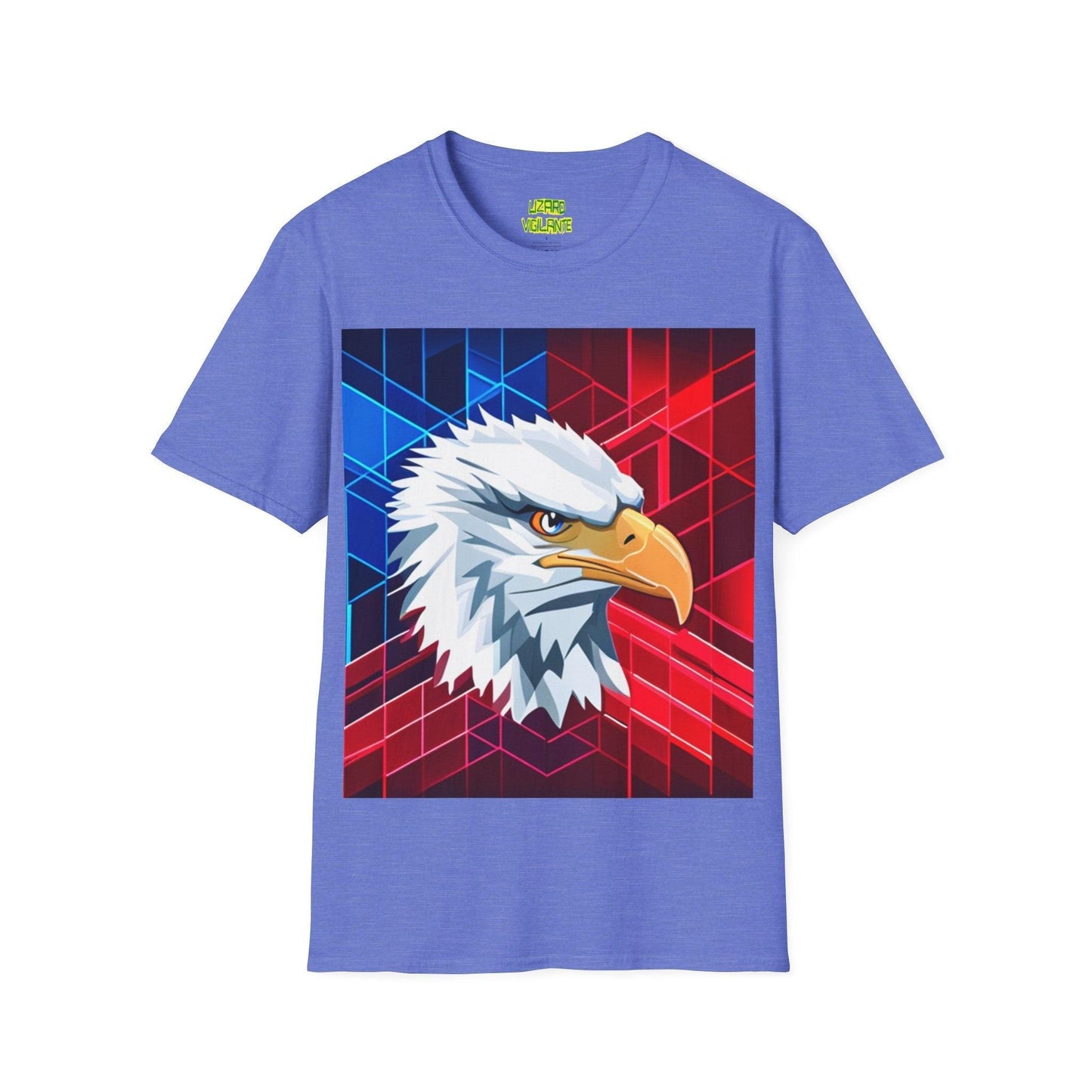 Geometric Eagle Bird Unisex Softstyle T-Shirt - Lizard Vigilante