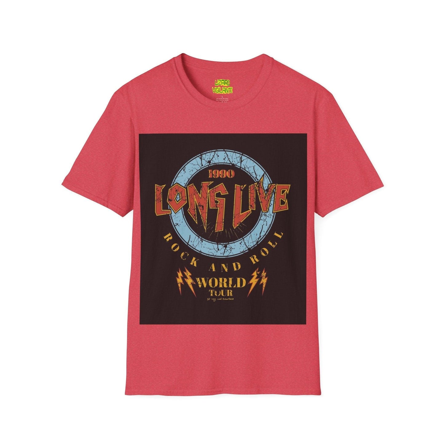 Long Live Rock And Roll Unisex Softstyle T-Shirt - Lizard Vigilante