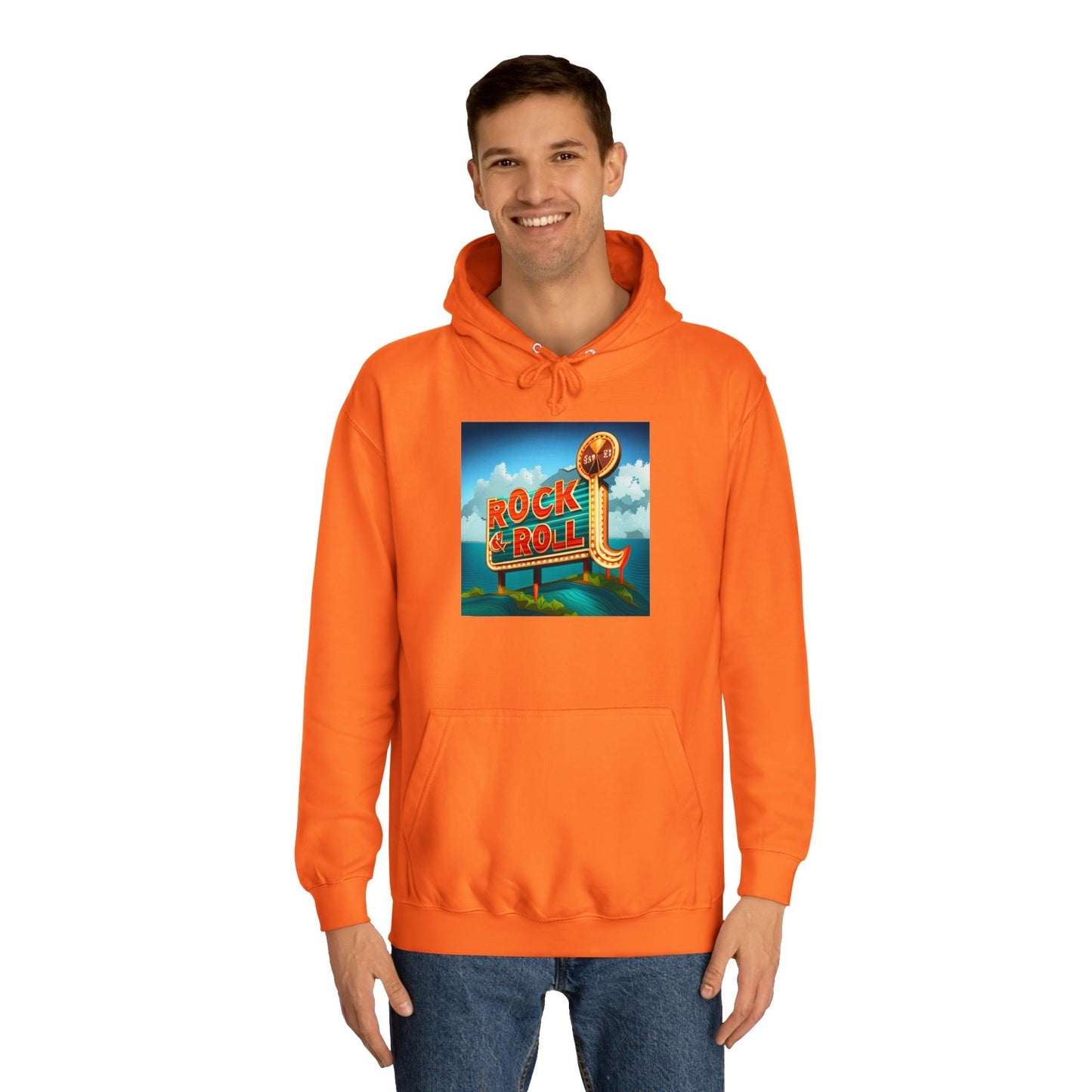 Rock & Roll Casino Unisex College Hoodie - Lizard Vigilante