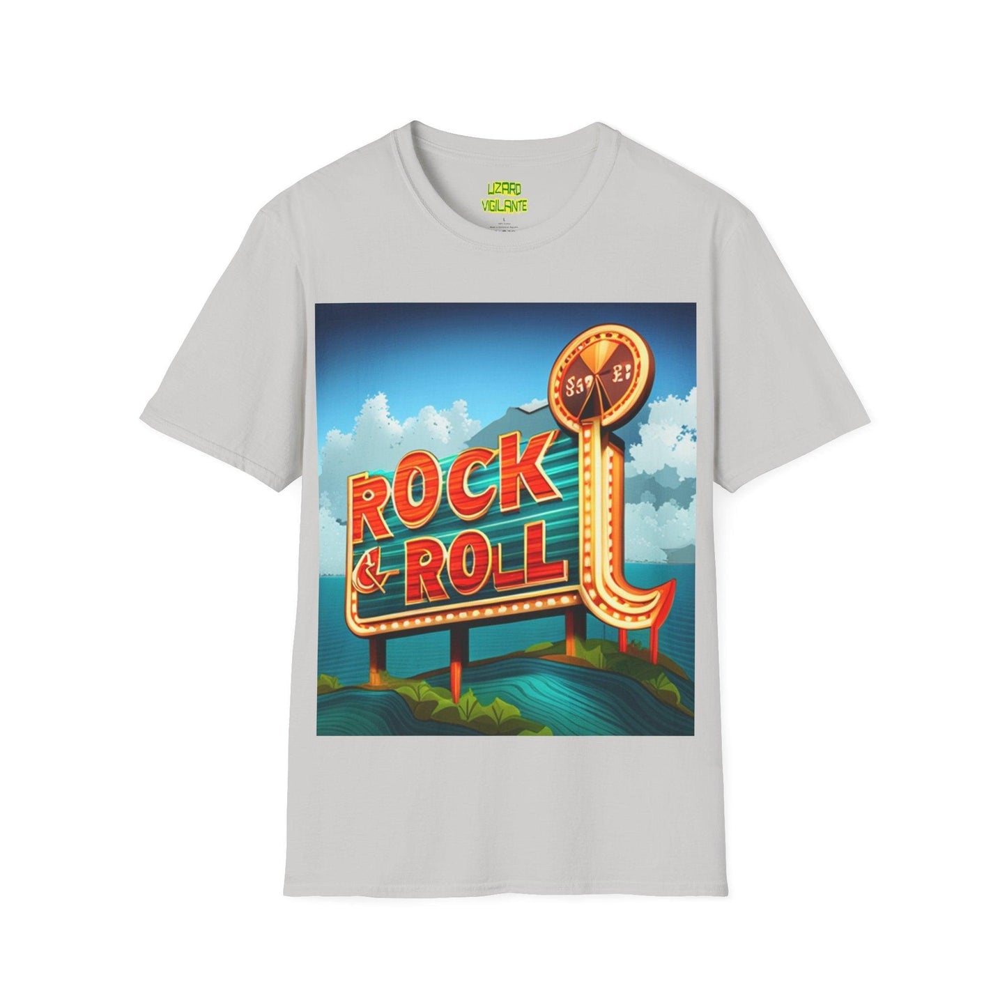 Rock & Roll Casino Unisex Softstyle T-Shirt - Lizard Vigilante