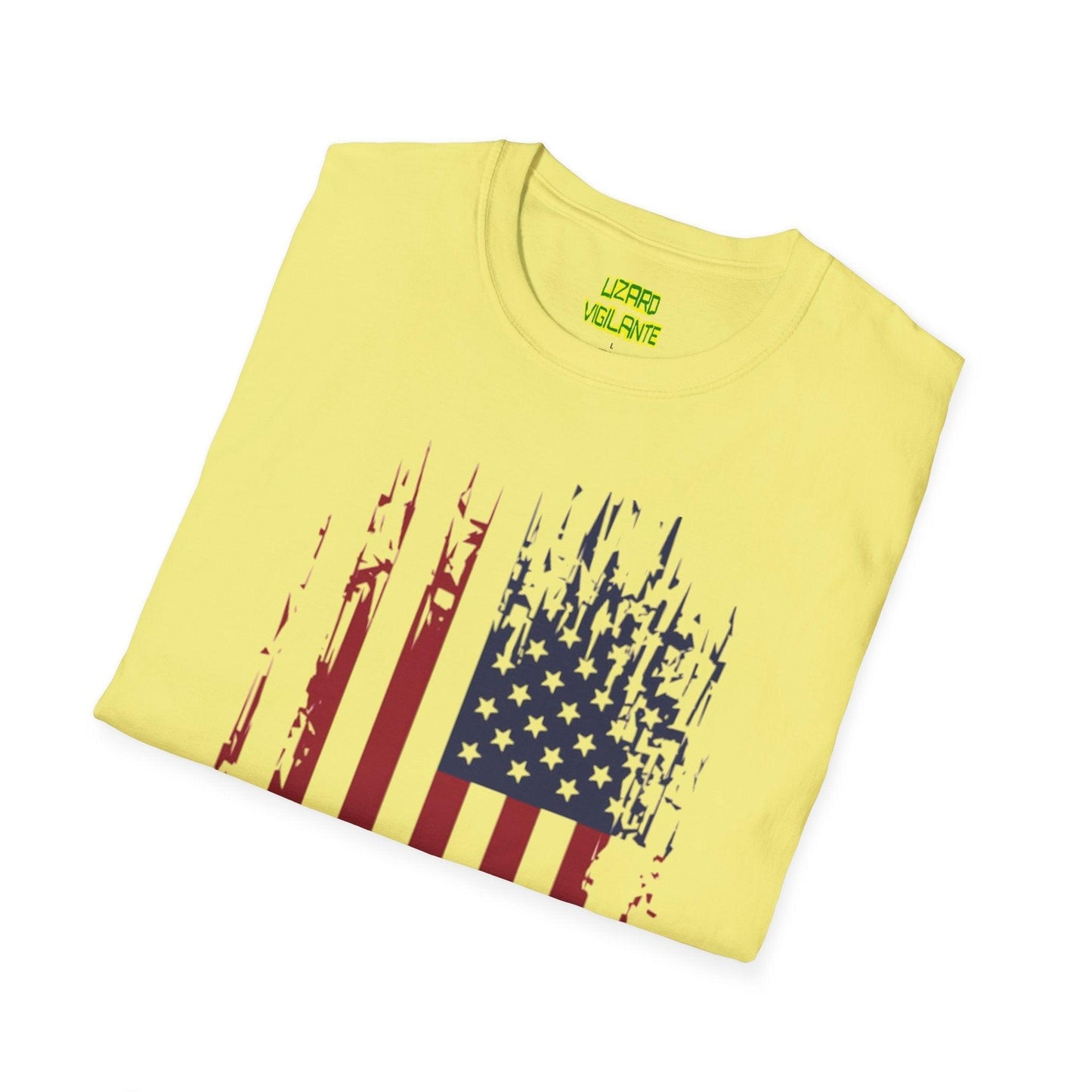 Old Glory Graphic Unisex Softstyle T-Shirt - Lizard Vigilante