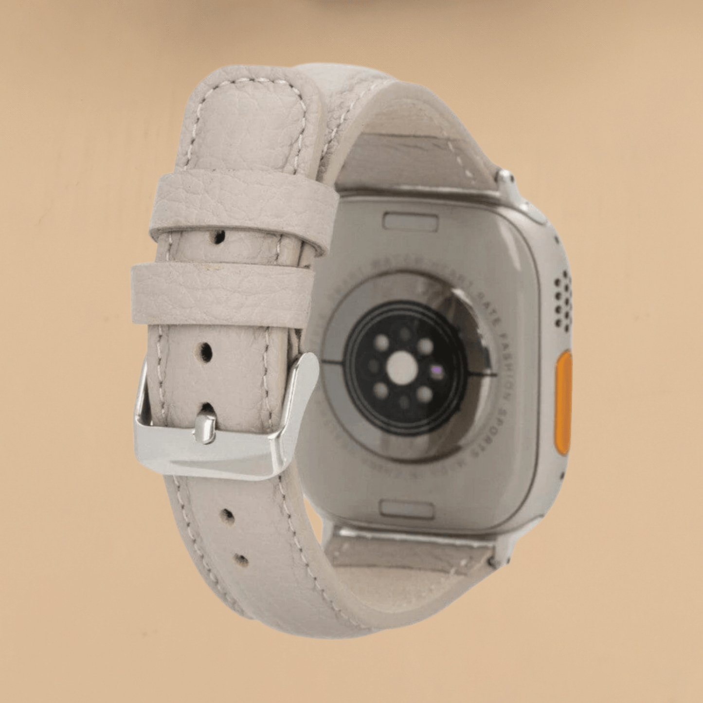 Apple Watch Cream Leather Strap - Boston