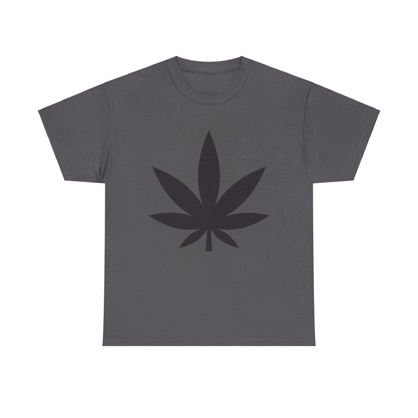 Black Pot Leaf Unisex Heavy Cotton Tee - Lizard Vigilante