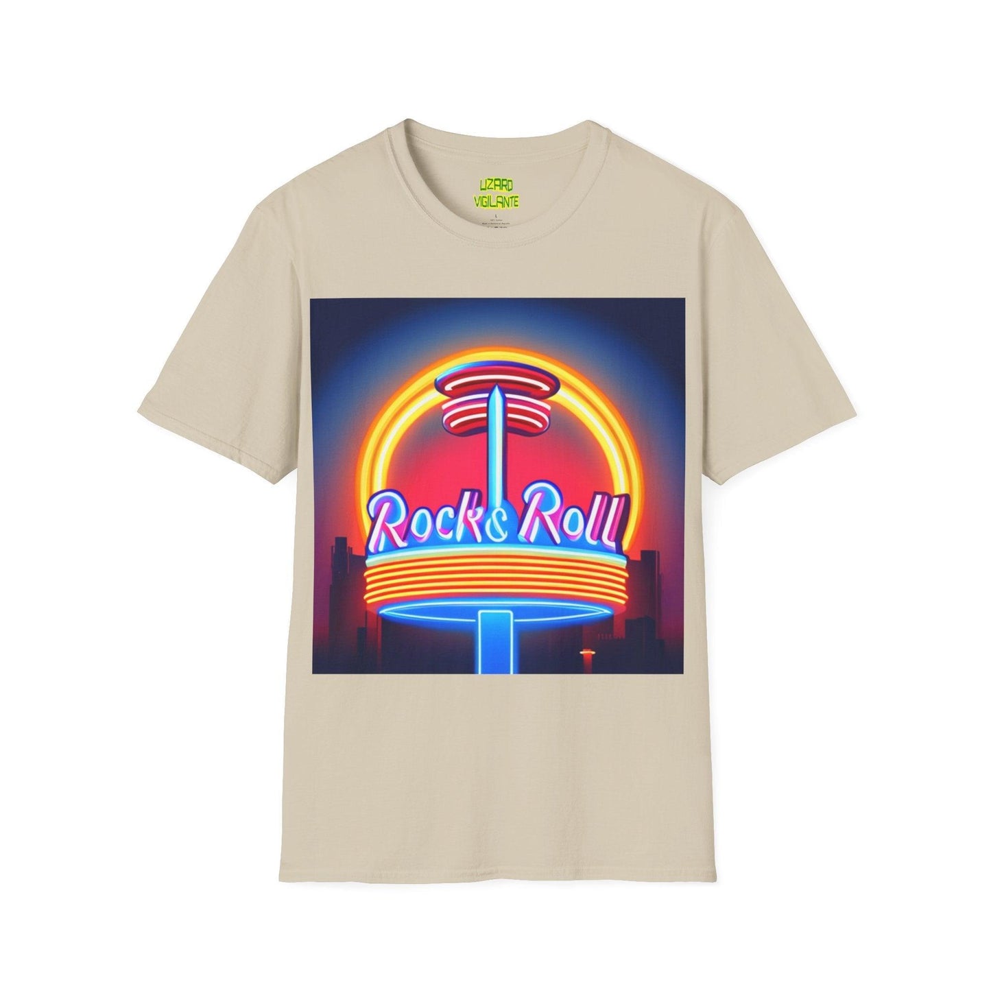 Rock & Roll Diner Unisex Softstyle T-Shirt - Lizard Vigilante