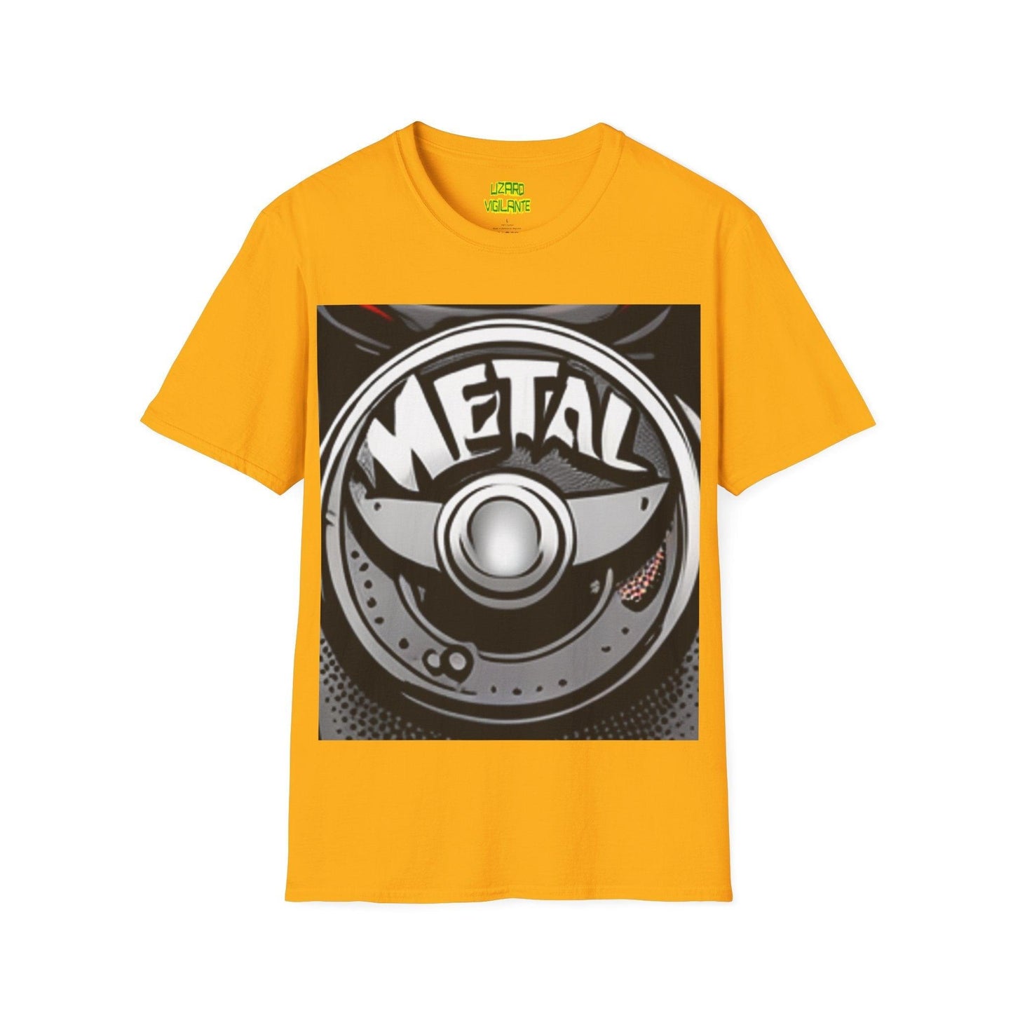 METAL Puree' Logo Unisex Softstyle T-Shirt - Lizard Vigilante