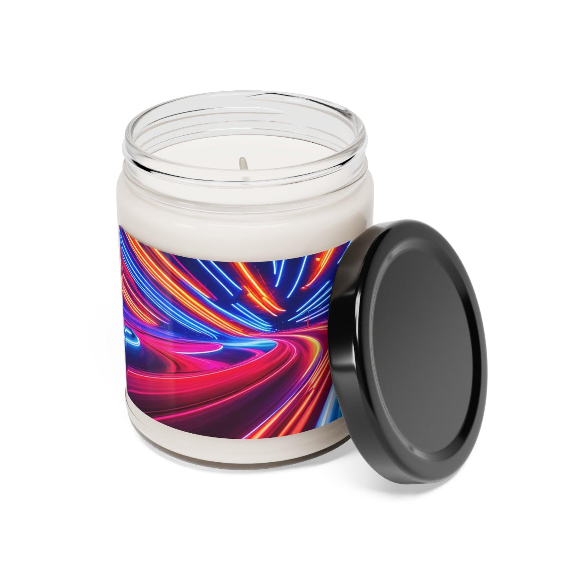 Neon Racing Scented Soy Candle, 9oz - Lizard Vigilante