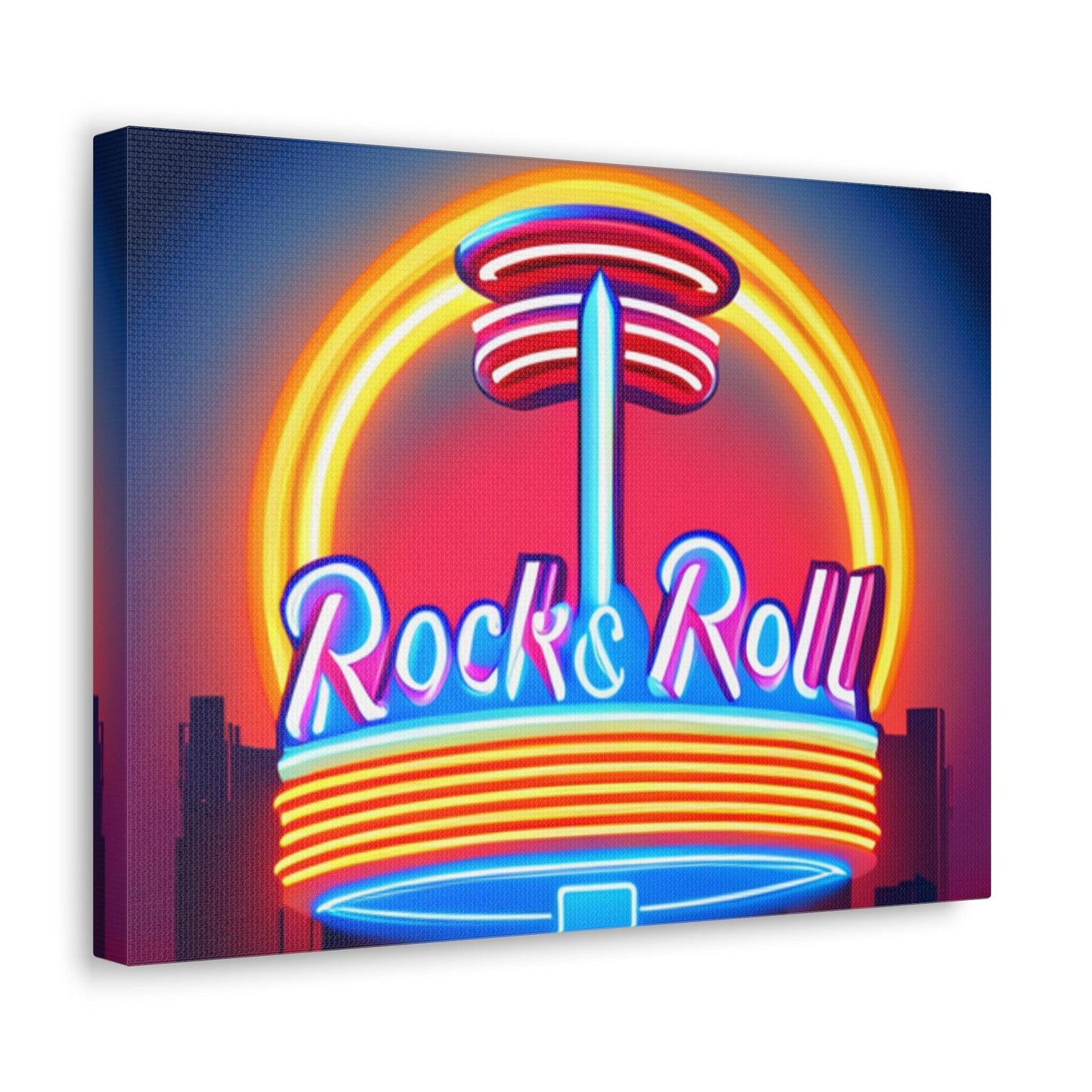 Rock & Roll Diner Canvas Gallery Wraps by Lizard Vigilante - Lizard Vigilante