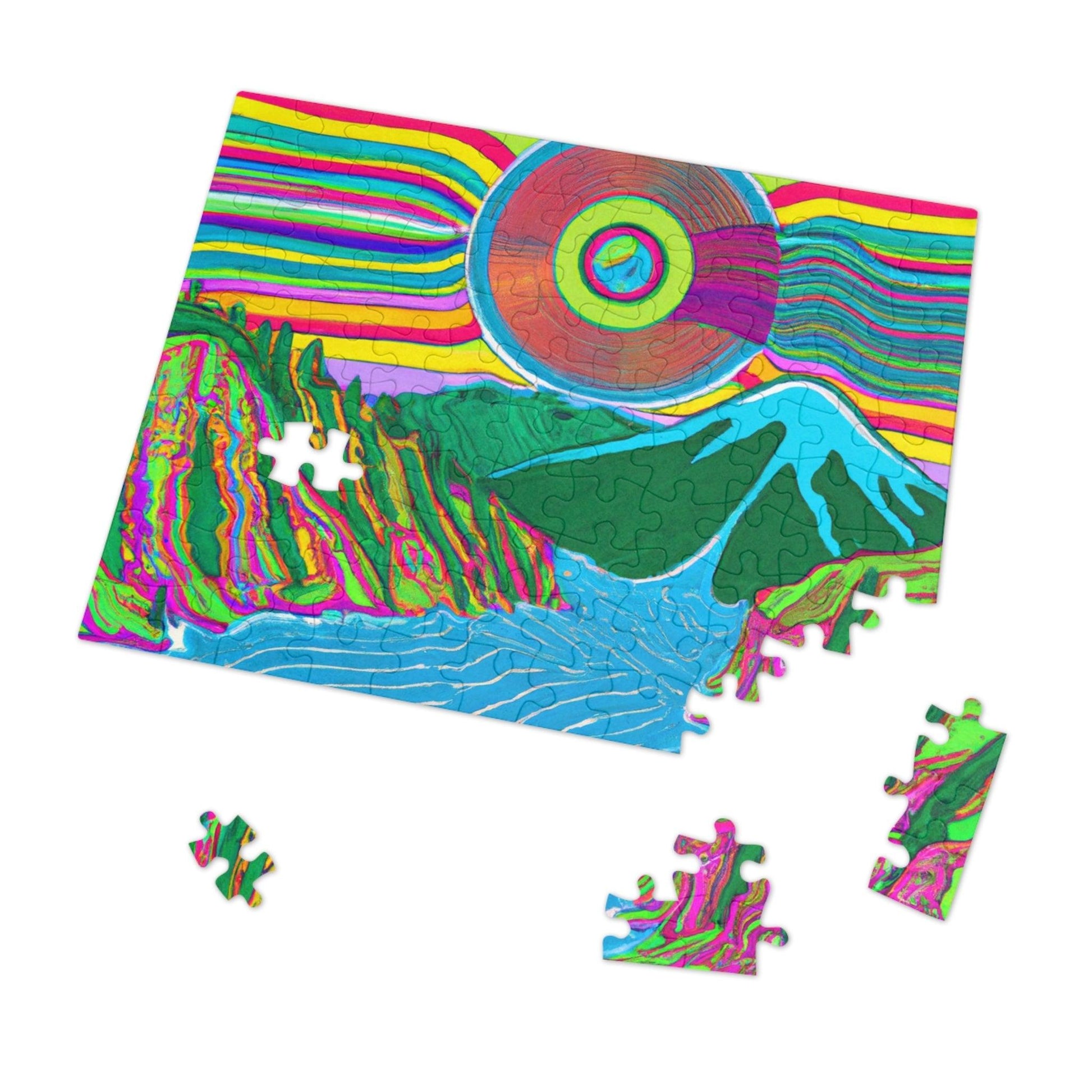 Music River Jigsaw Puzzle (30, 110, 252, 500,1000-Piece) - Lizard Vigilante