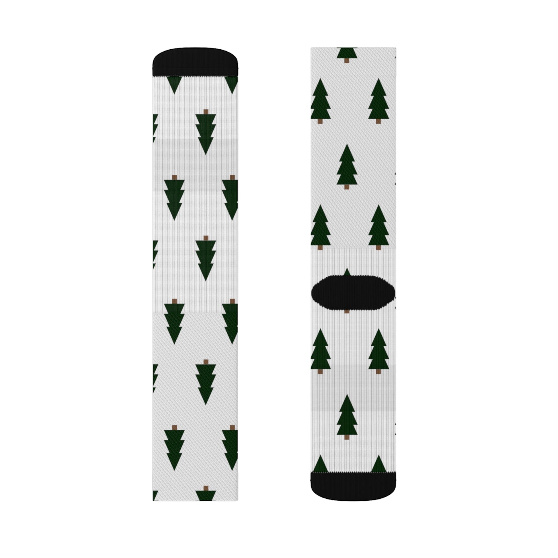 Christmas Trees Sublimation Socks - Lizard Vigilante