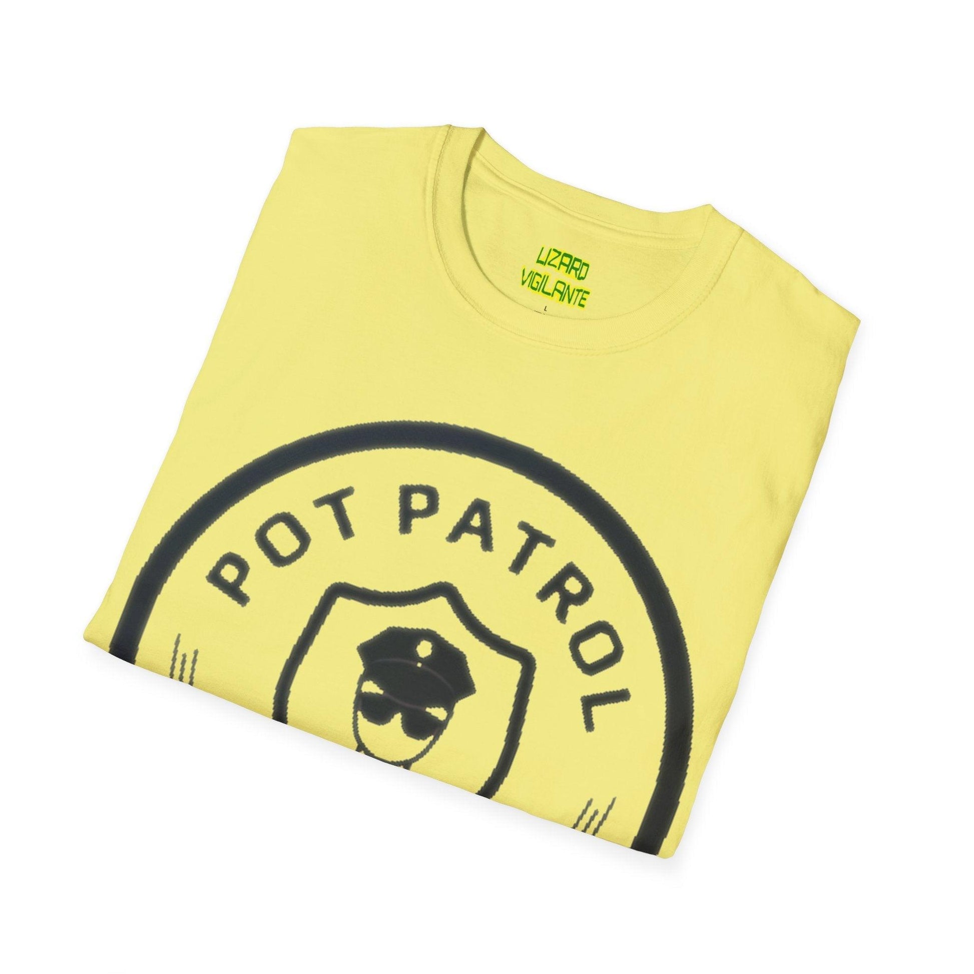 POT PATROL Let's Toke! Unisex Softstyle T-Shirt - Lizard Vigilante