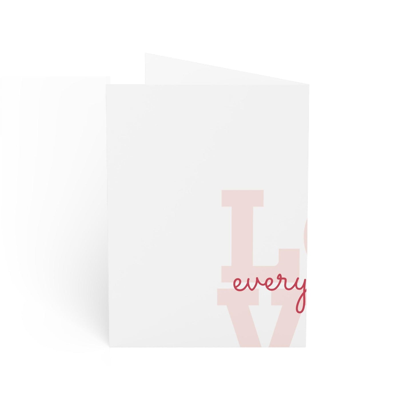 Love every day Greeting Cards (1, 10, 30, and 50pcs) Valentine's Day Holiday, Anytime - Lizard Vigilante