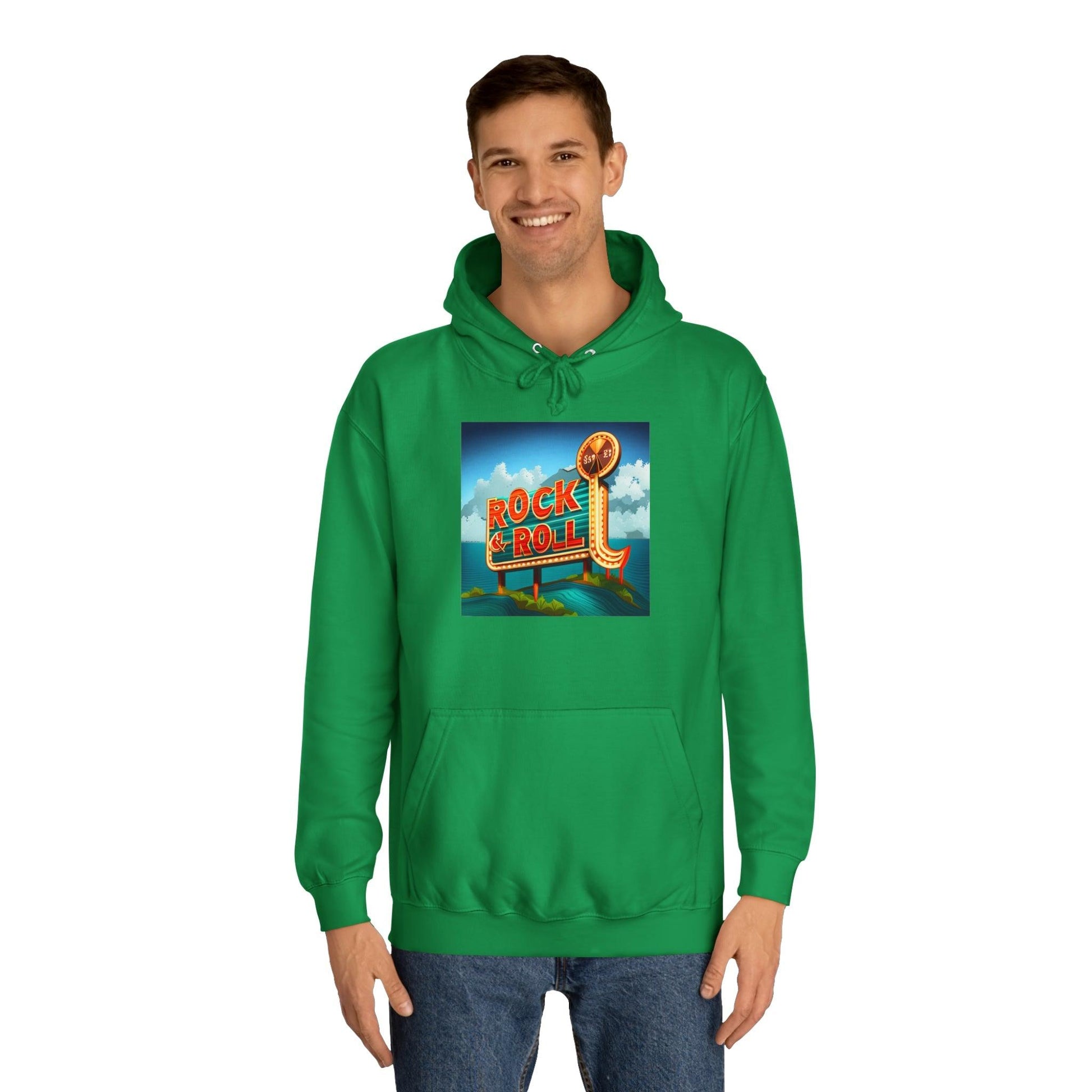 Rock & Roll Casino Unisex College Hoodie - Lizard Vigilante