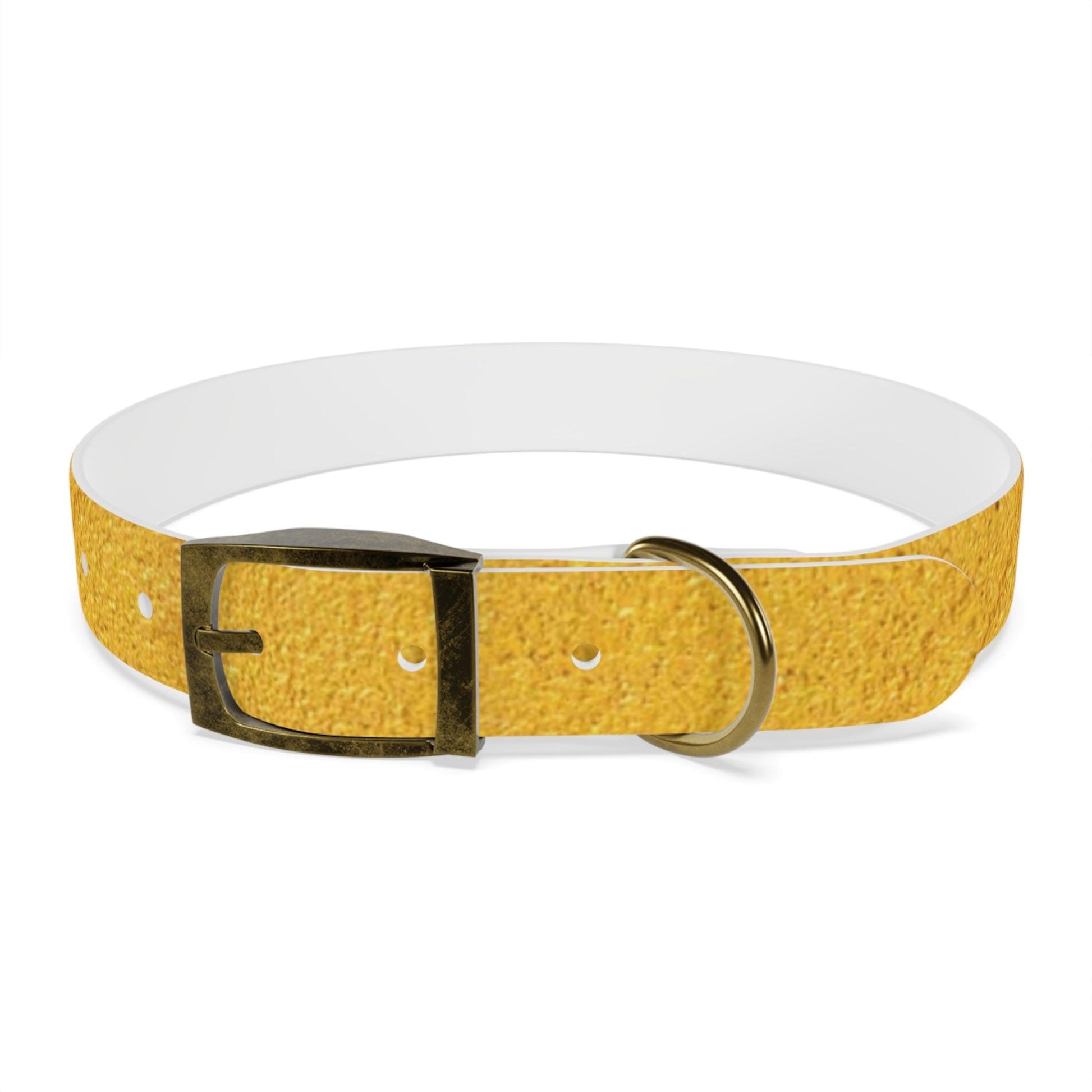 Faux Gold Dog Collar 4 Sizes S-XL - Lizard Vigilante