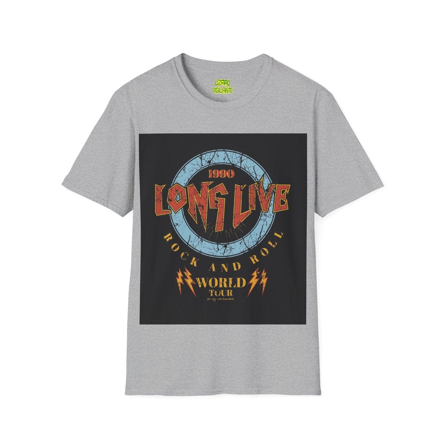 Long Live Rock And Roll Unisex Softstyle T-Shirt - Lizard Vigilante