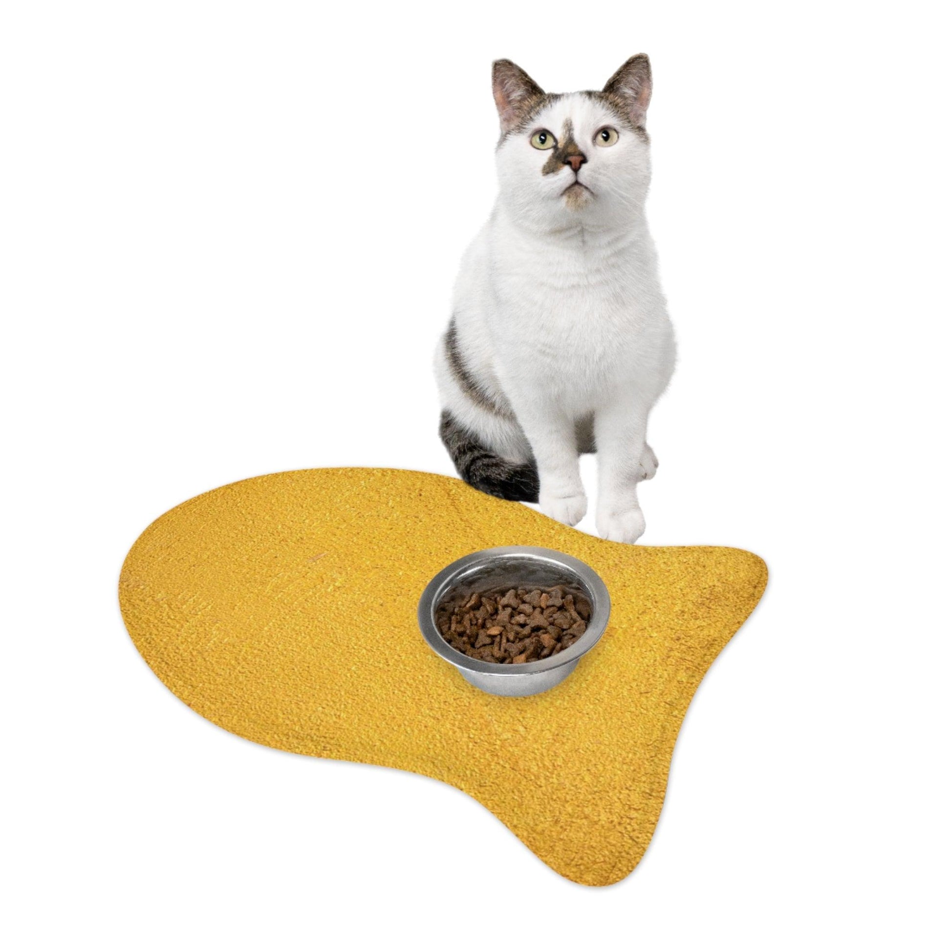 Faux Gold Cloth Pet Feeding Mats - Lizard Vigilante