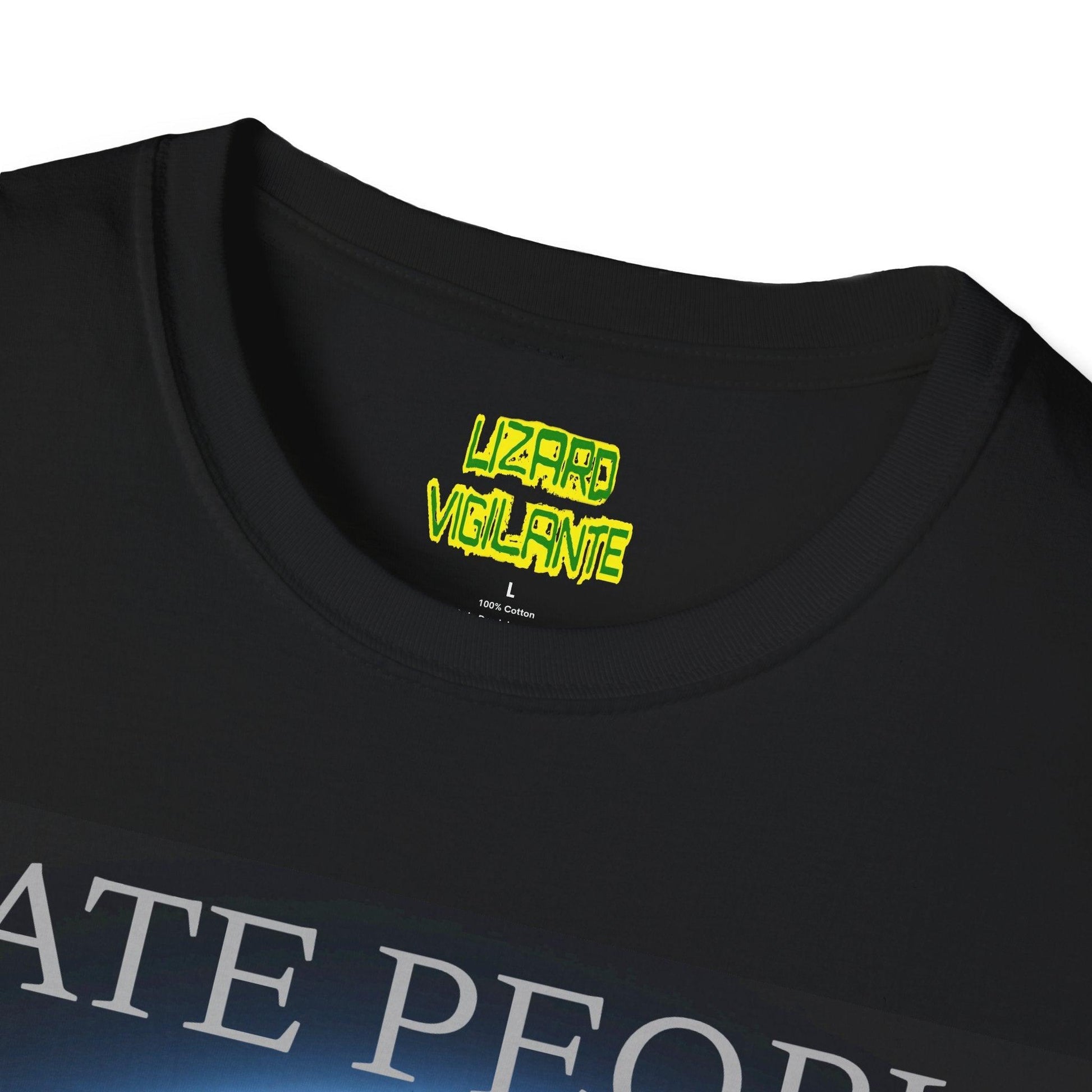 I Hate People Alien Unisex Softstyle T-Shirt - Lizard Vigilante