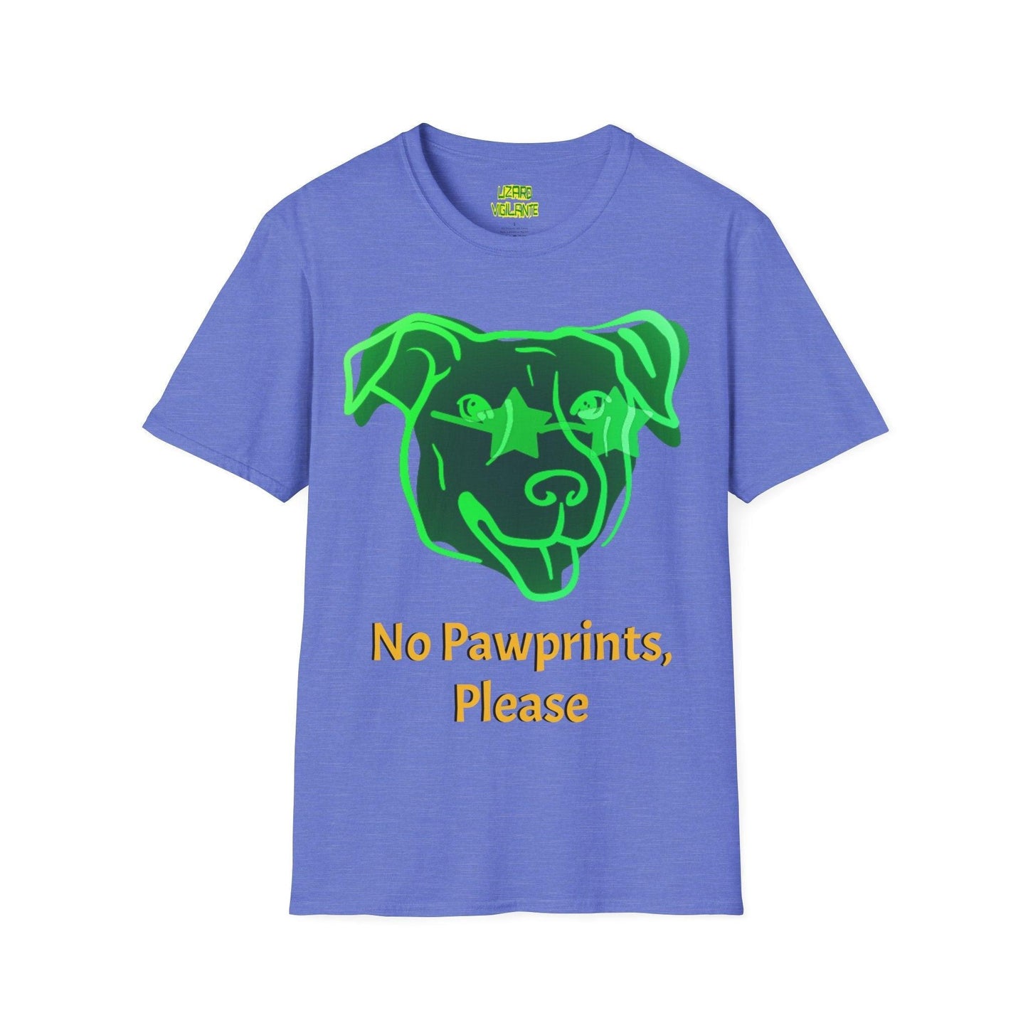 No Pawprints, Please Unisex Softstyle T-Shirt - Lizard Vigilante